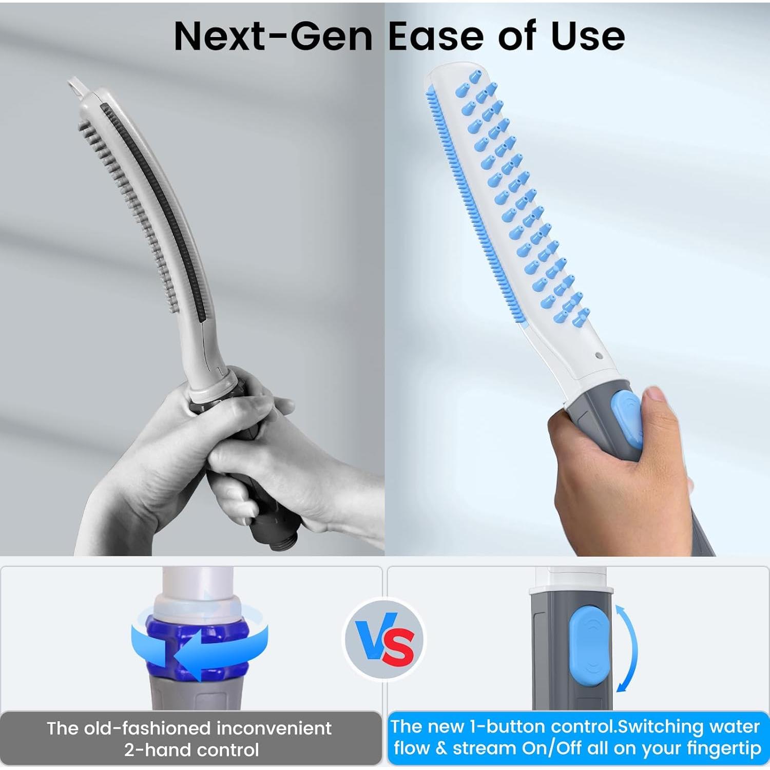 Ducha para Perros Shandus con Manguera 2.44m y 3 Modos