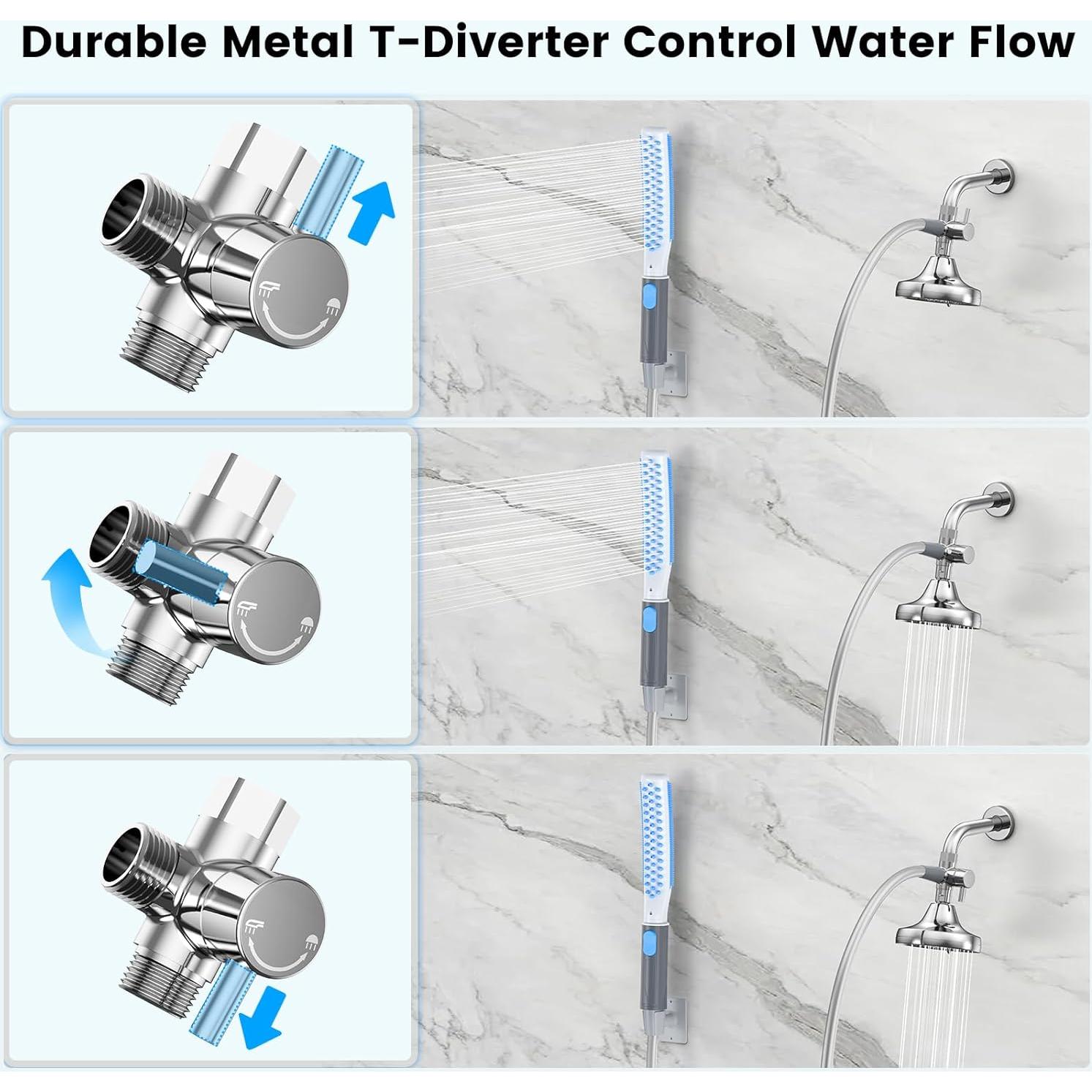 Ducha para Perros Shandus con Manguera 2.44m y 3 Modos