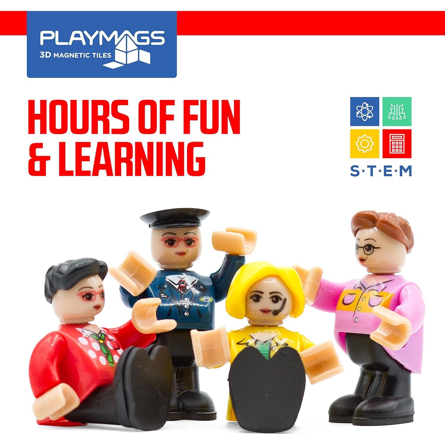 Conjunto de Figuras Magnéticas Playmags 15 Piezas para Niños
