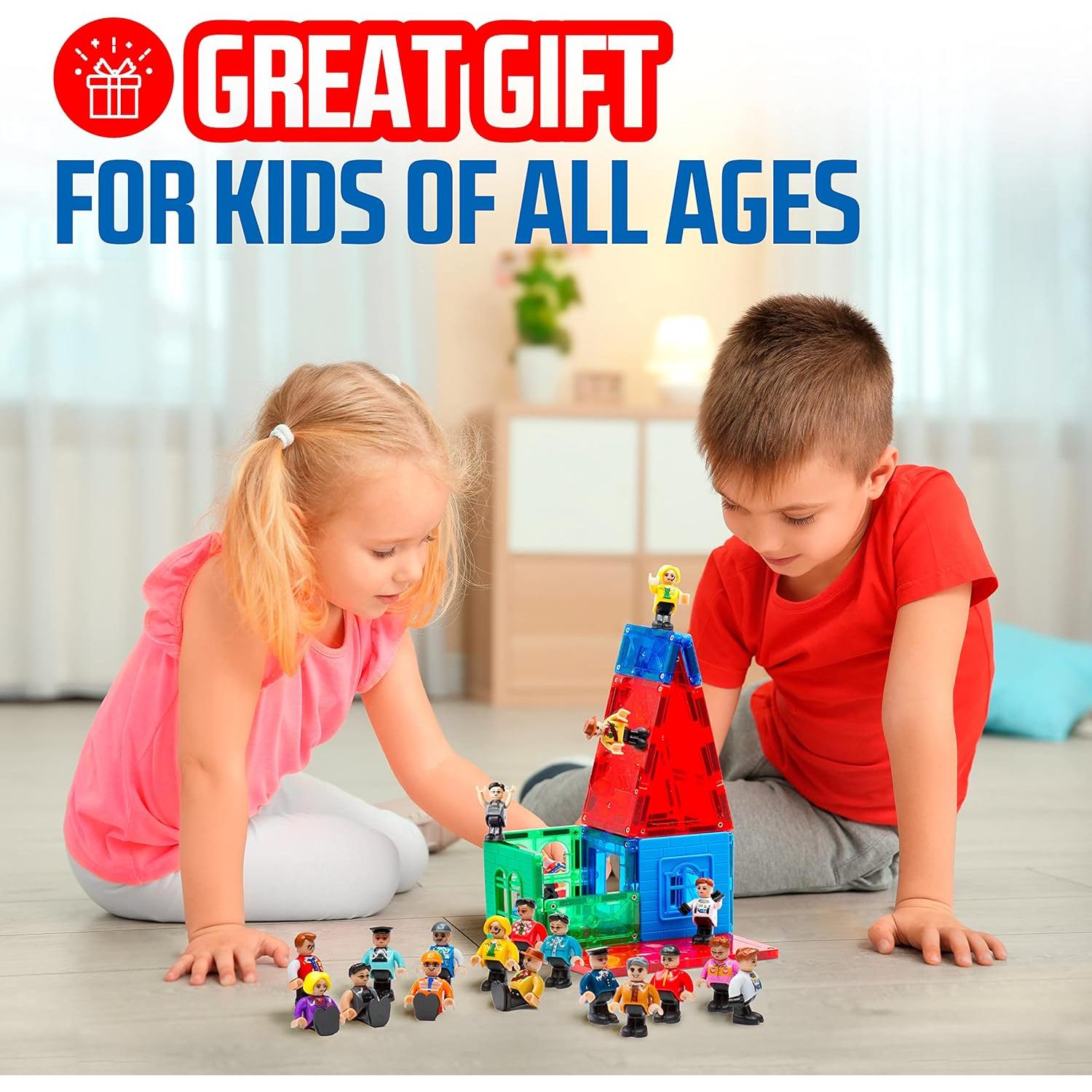 Conjunto de Figuras Magnéticas Playmags 15 Piezas para Niños