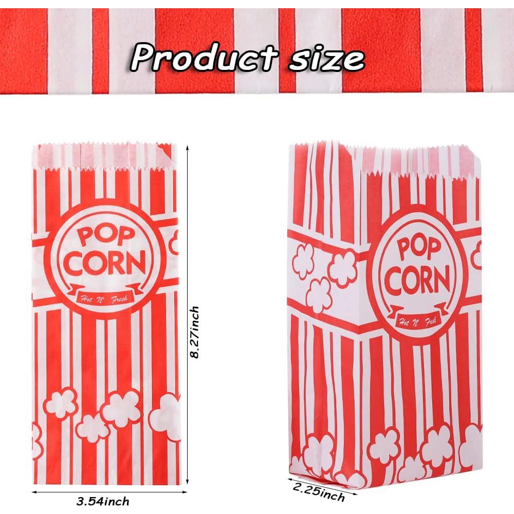 500 Bolsas de Papel para Palomitas TINSKY 1 oz Desechables