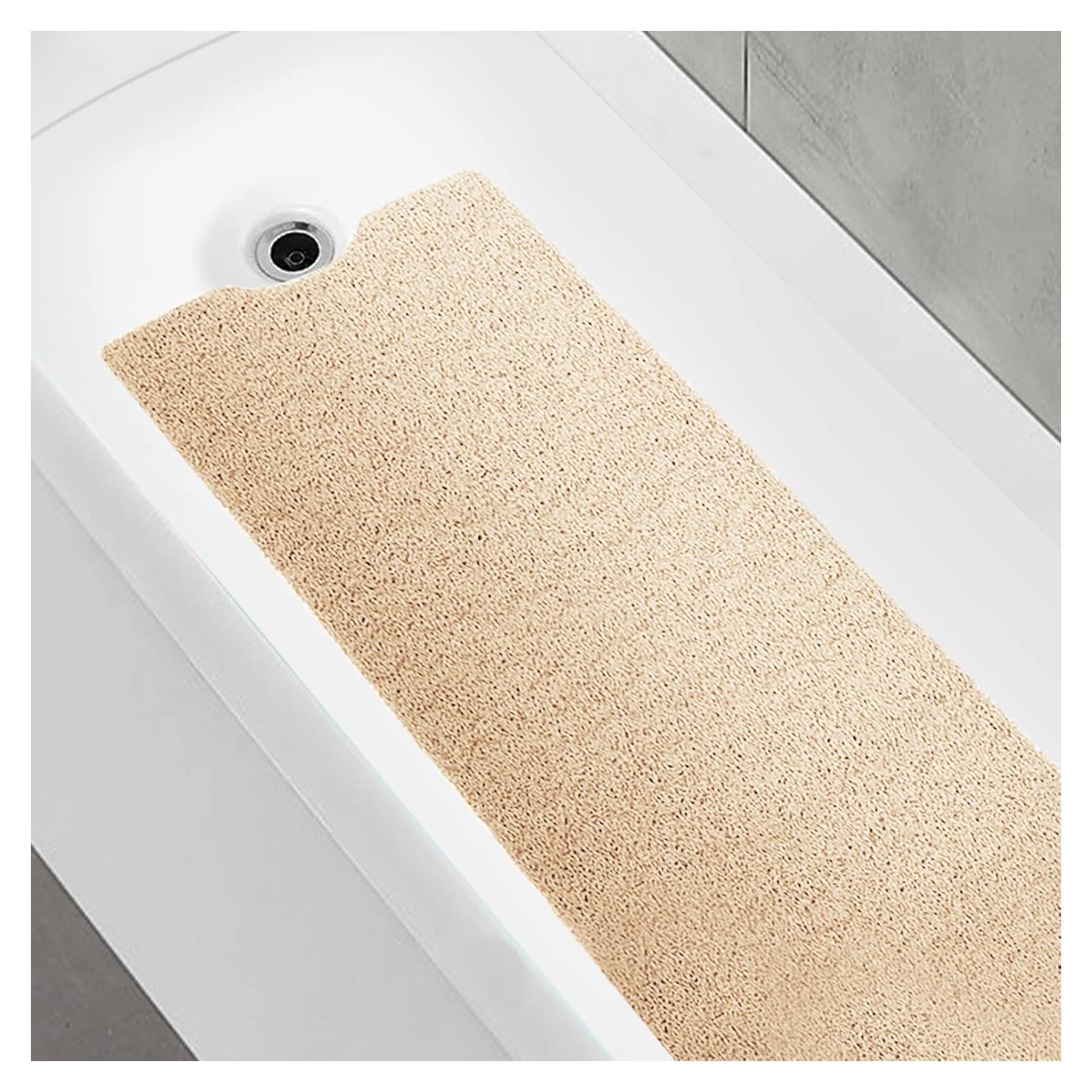 Alfombra de Baño Antideslizante OXTAIL 40x100cm Beige PVC