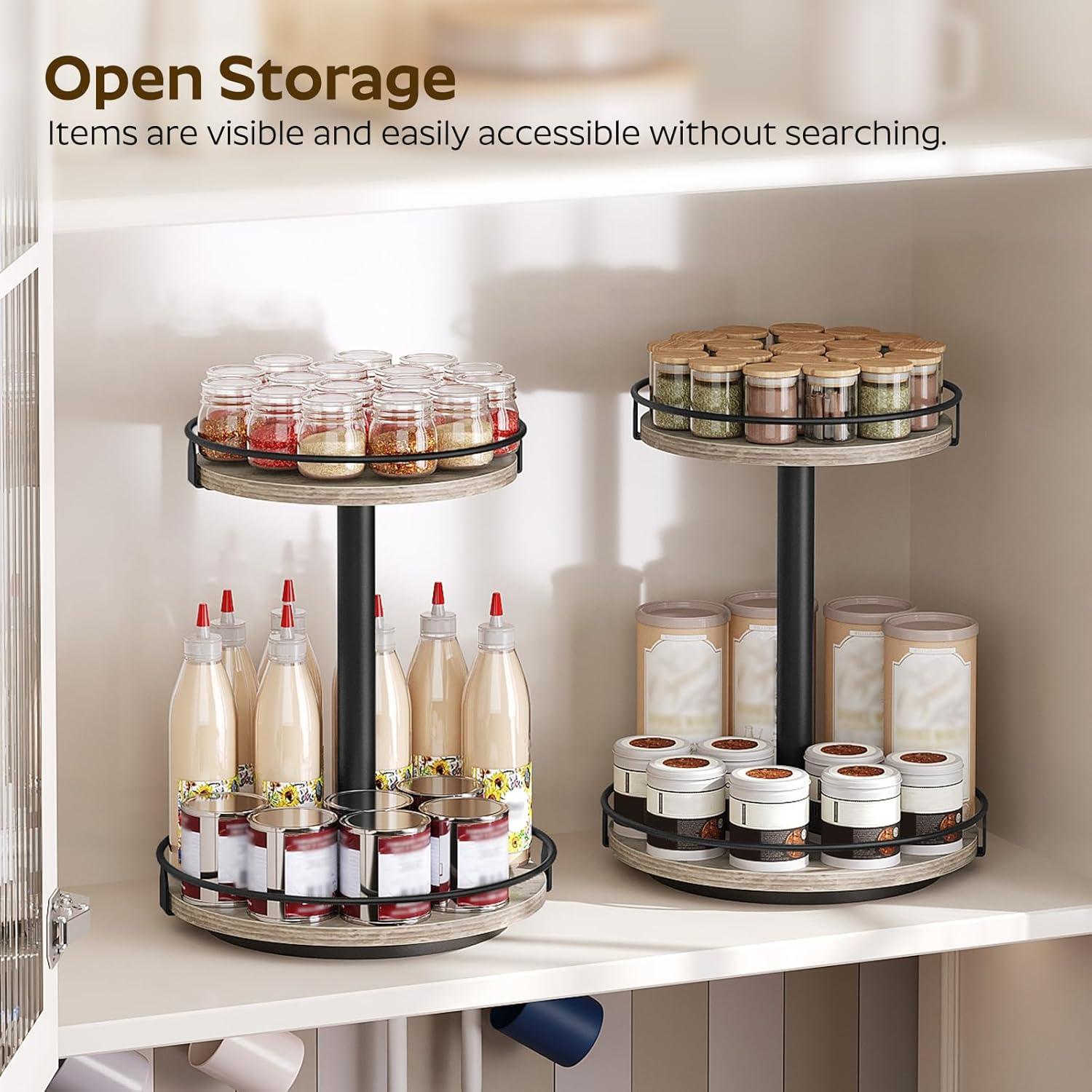 Organizador de Especias Rotativo YATINEY SR12BG 2 Niveles 36.1cm