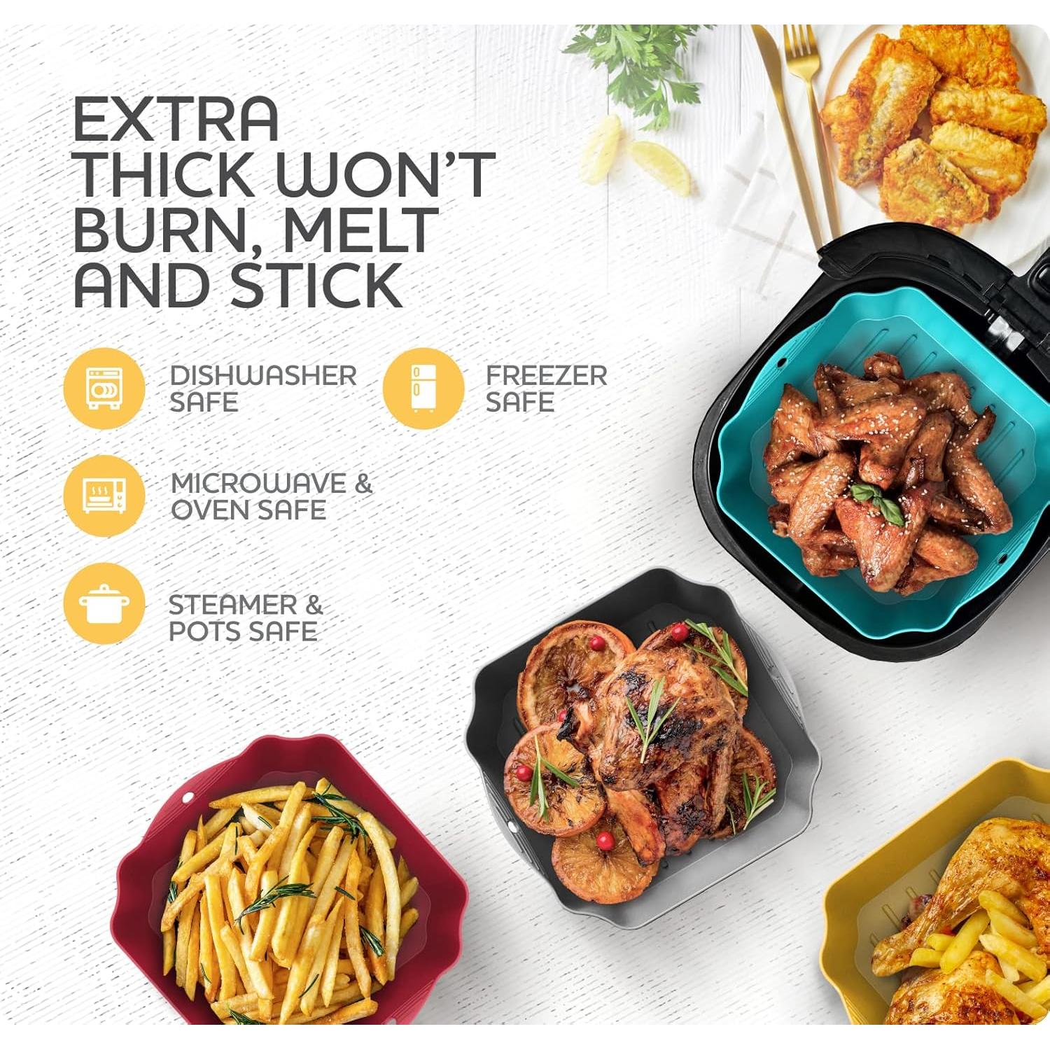 Juego de 4 forros de silicona reutilizables 19 cm ZIP STANDING