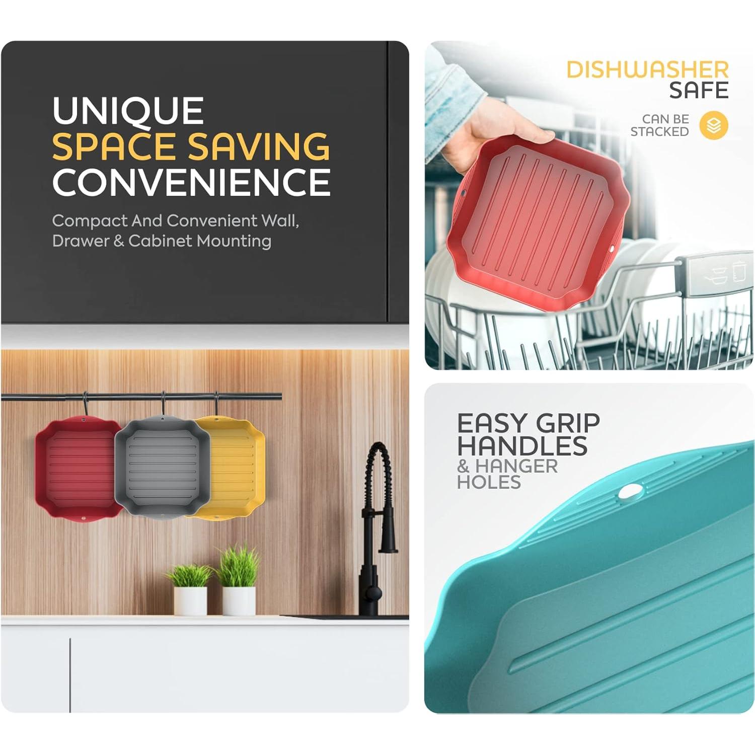 Juego de 4 forros de silicona reutilizables 19 cm ZIP STANDING