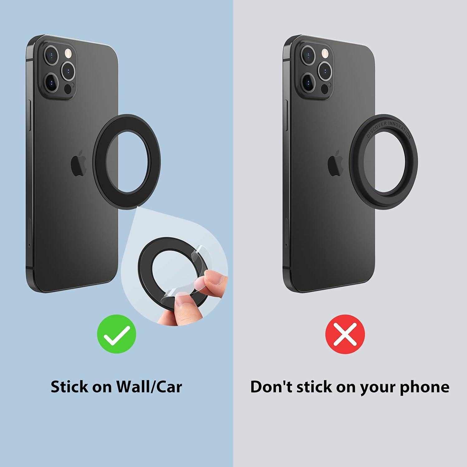 Soporte Magnético de Pared Nillkin Magsafe Ducha 2 PCS Negro