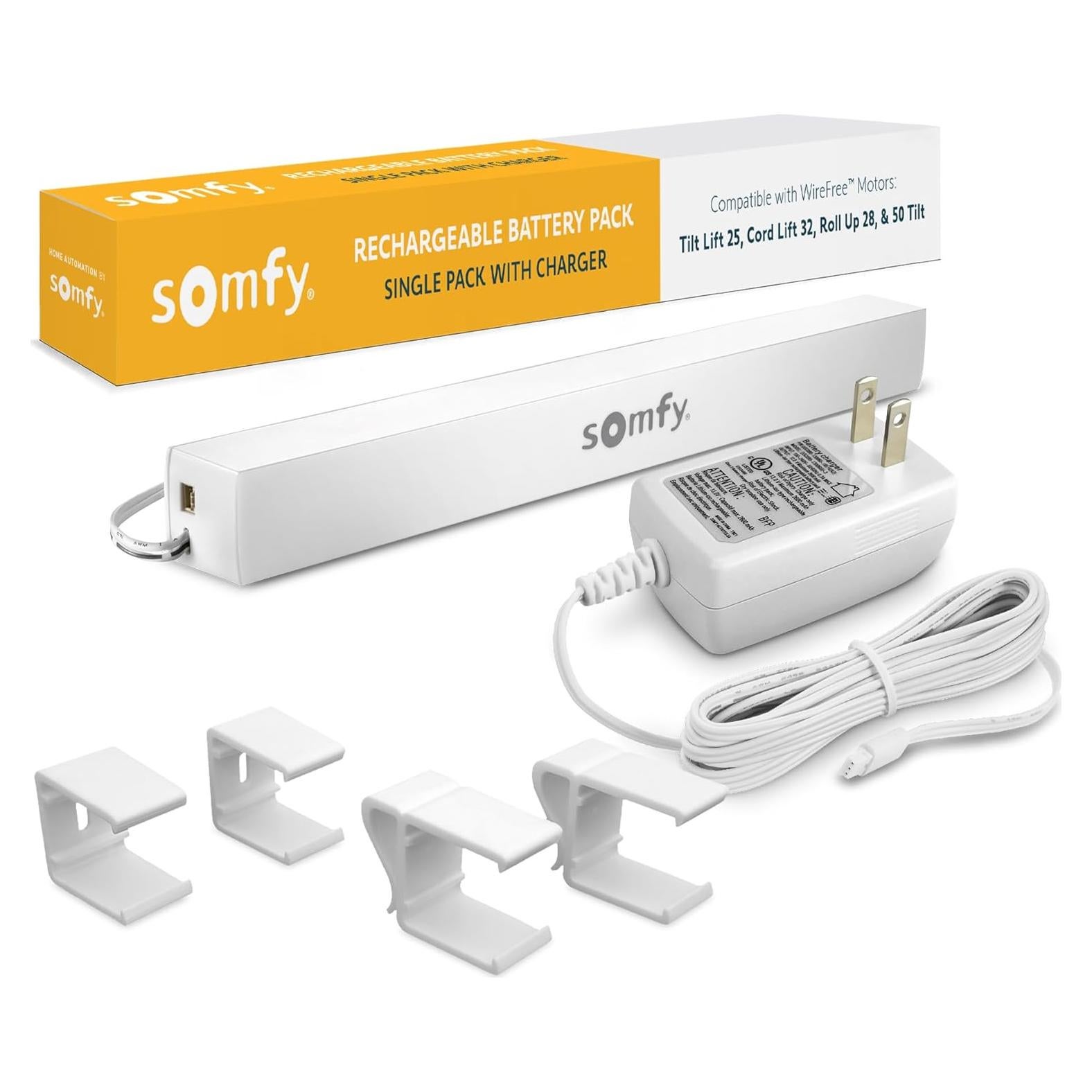 Batería Recargable de Litio 12V Somfy + Cargador - Fácil Instalación