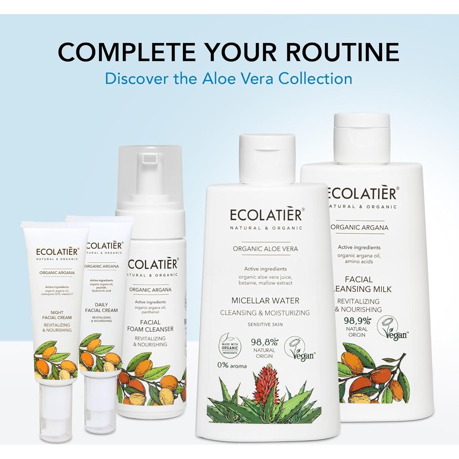 Limpiador Facial Espumoso Ecolatier Aloe Vera 150 ml Vegano