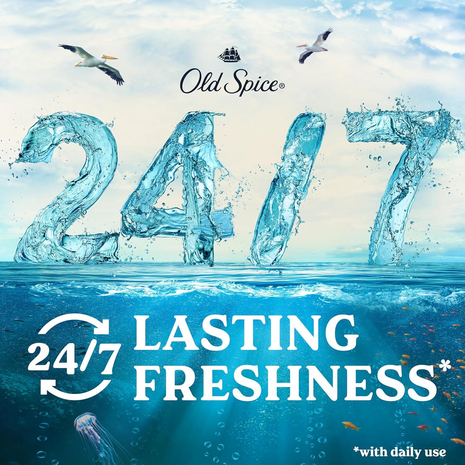 Gel de Ducha Old Spice 532 ml x 4, Aroma Minerales del Mar