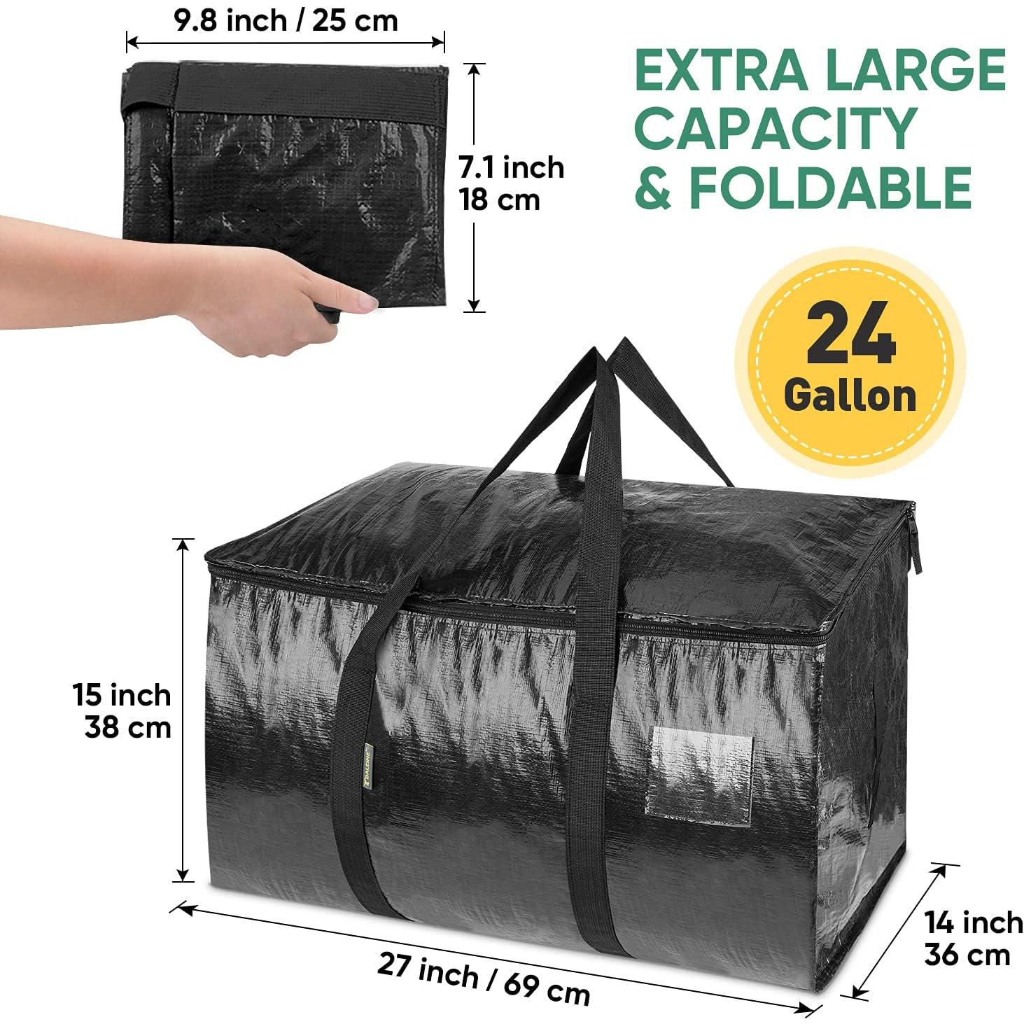 Bolsas de Mudanza BALEINE 2-Pack 90.8L Resistentes Negras