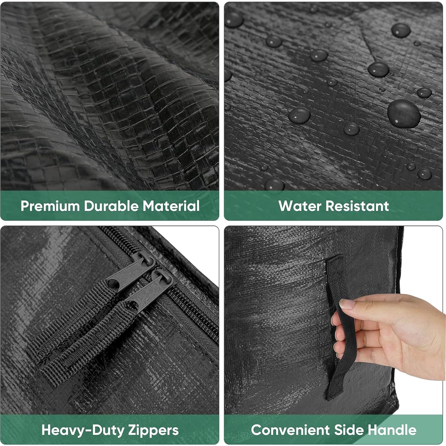 Bolsas de Mudanza BALEINE 2-Pack 90.8L Resistentes Negras