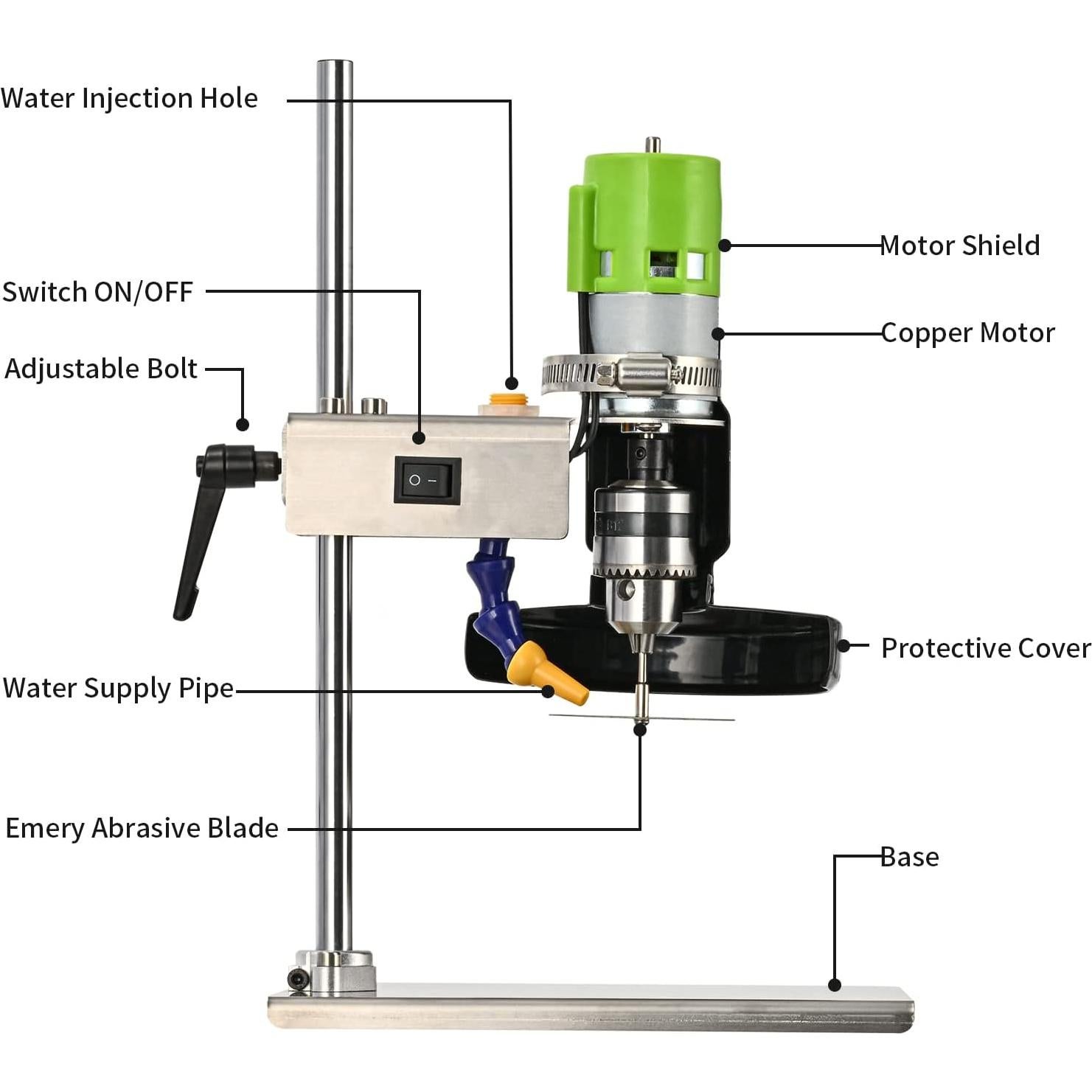 Cortadora de Botellas Eléctrica DIYAREA 150W 6000RPM