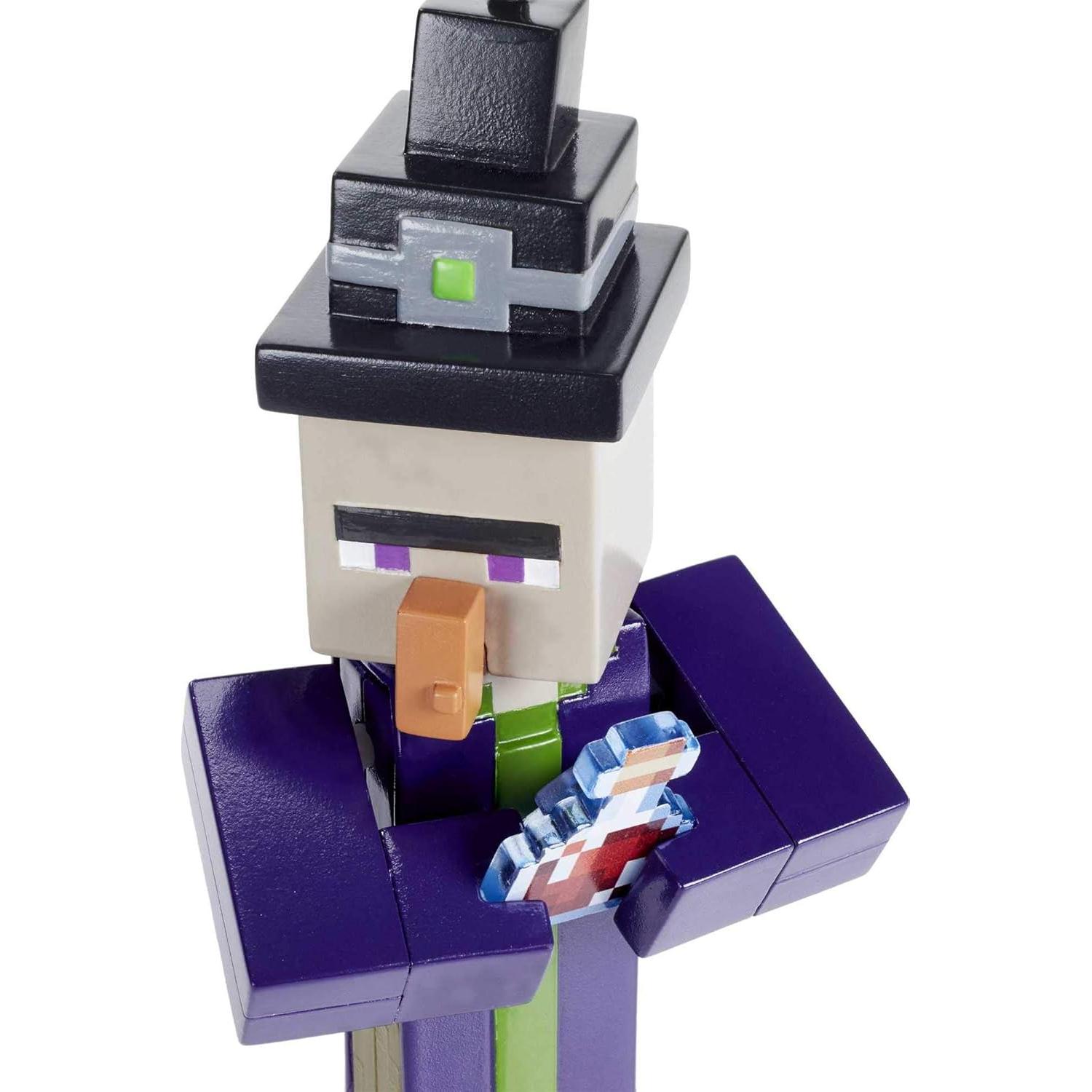Figura de Acción Minecraft Bruja Mattel 8,26 cm con Accesorios