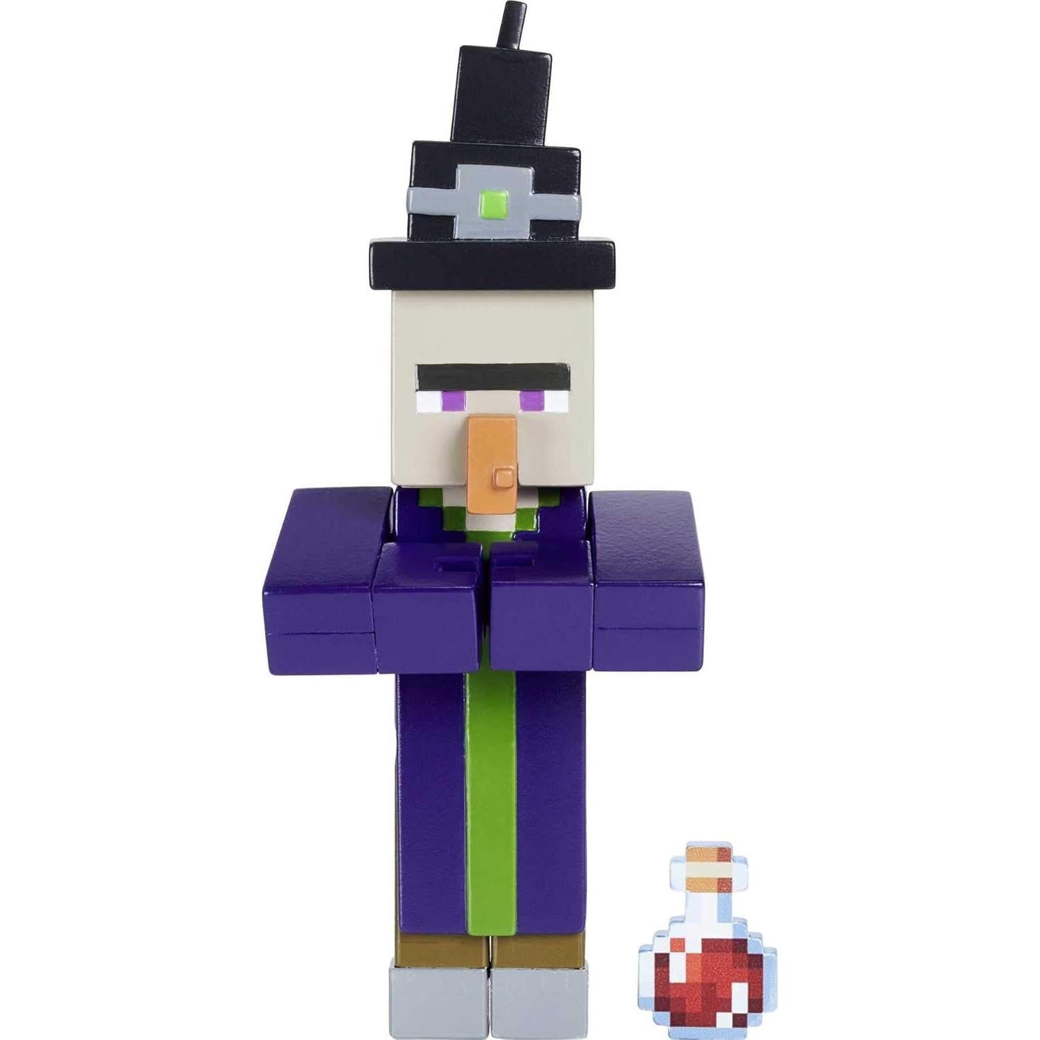 Figura de Acción Minecraft Bruja Mattel 8,26 cm con Accesorios