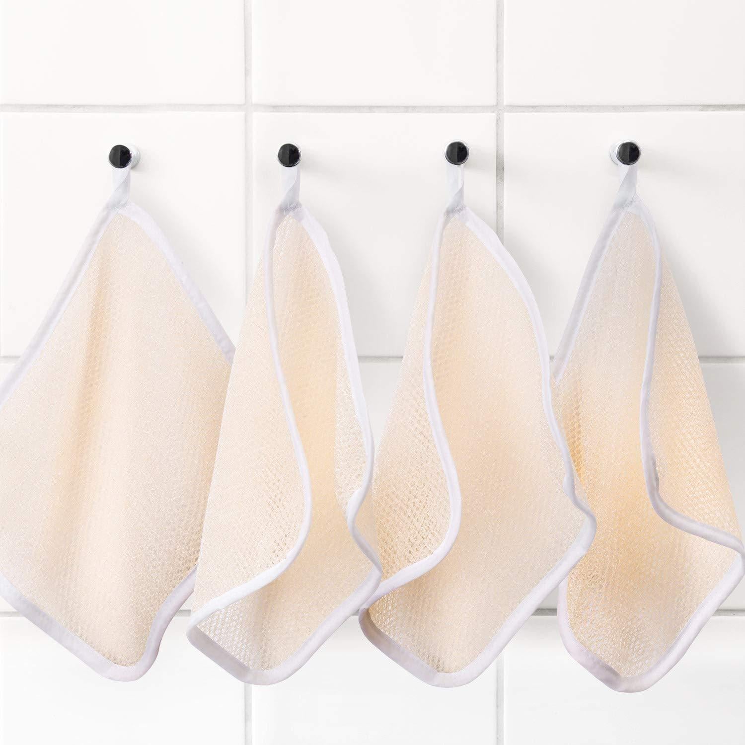 Paños Exfoliantes Tatuo 5 Pcs para Cara y Cuerpo 27x23cm Beige