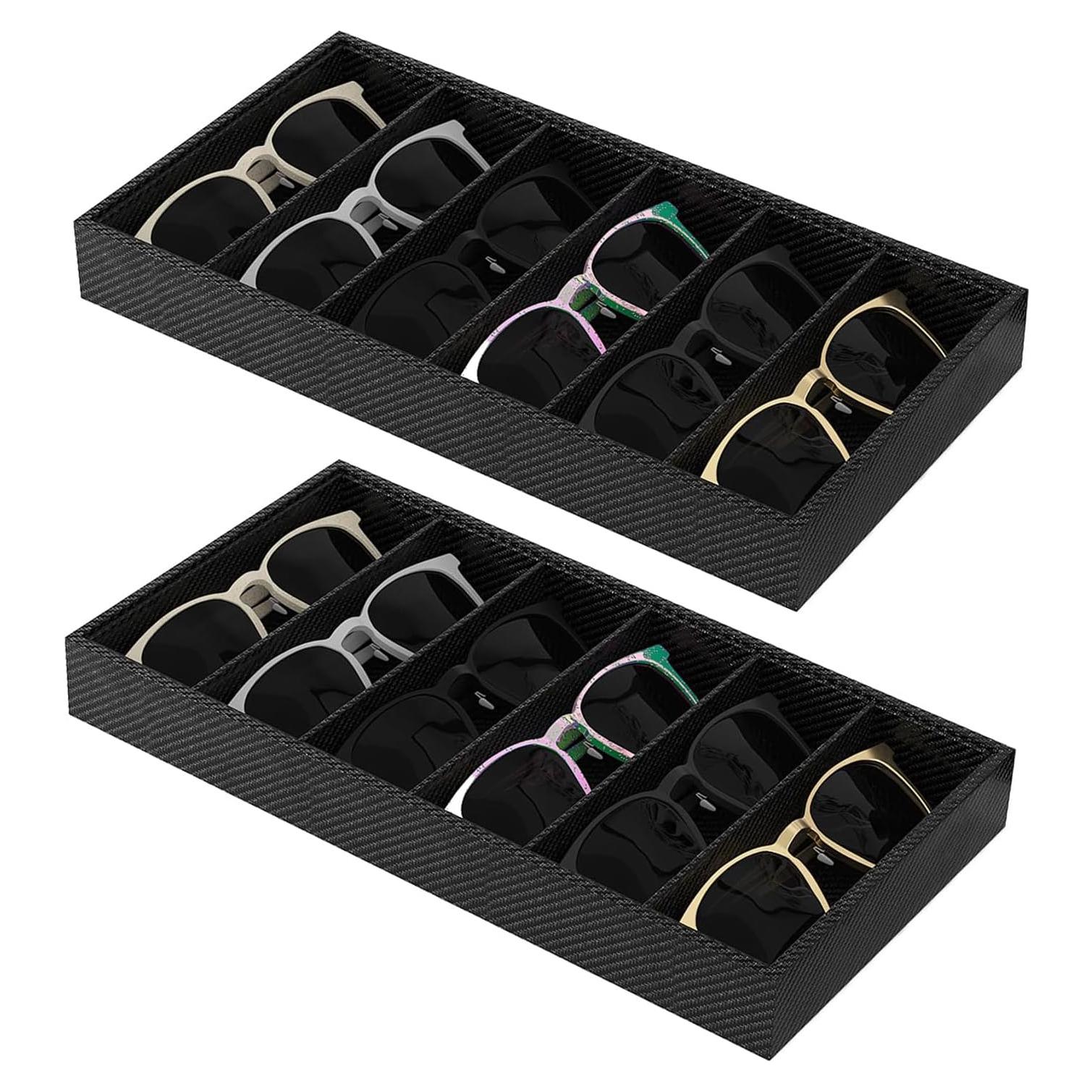 Bandeja Organizador de Gafas Julysky Fibra de Carbono 6 Gafas