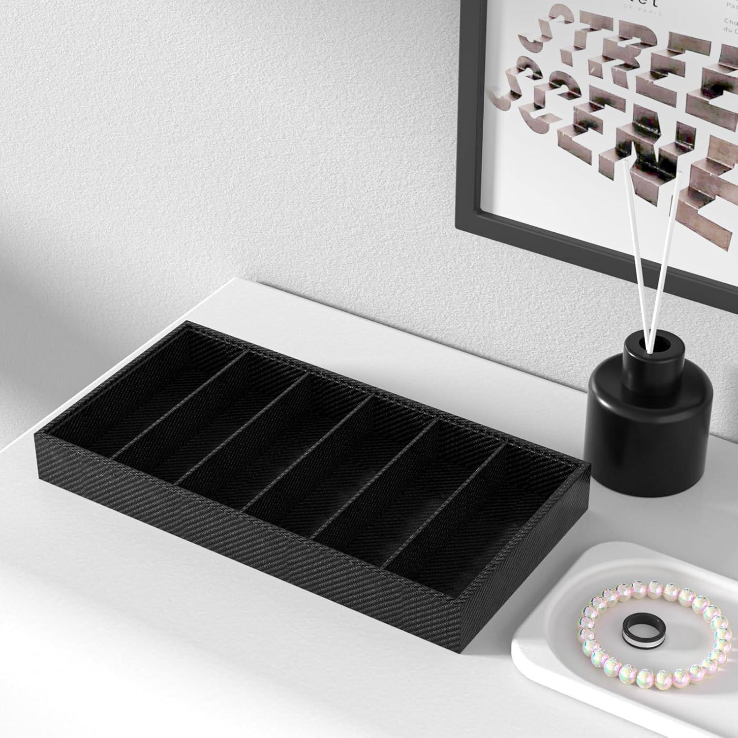 Bandeja Organizador de Gafas Julysky Fibra de Carbono 6 Gafas