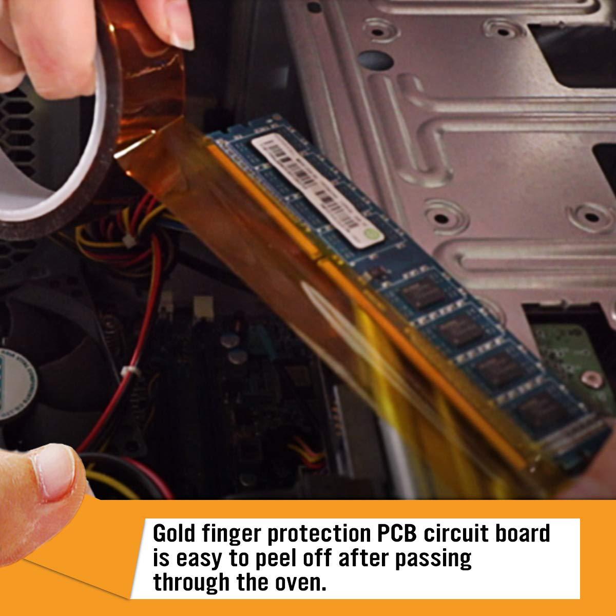 Cinta Kapton Resistente al Calor Hxtape 6mm 12mm 19mm 25mm