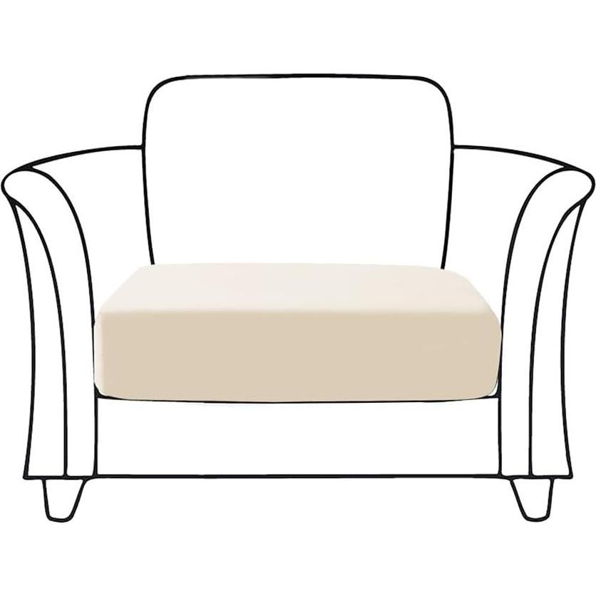 Funda de Cojín de Sofá Elástica MIDODO Beige Impermeable