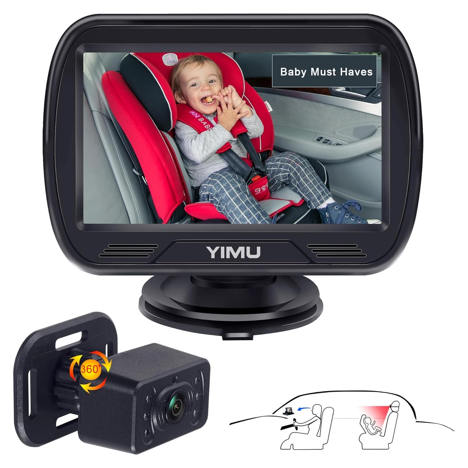 Cámara para Bebé YIMU KB41 4.3" HD con Visión Nocturna