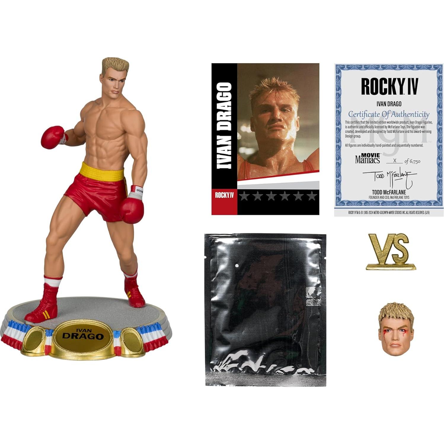Figura Ivan Drago 6" McFarlane Toys Rocky IV Detallada