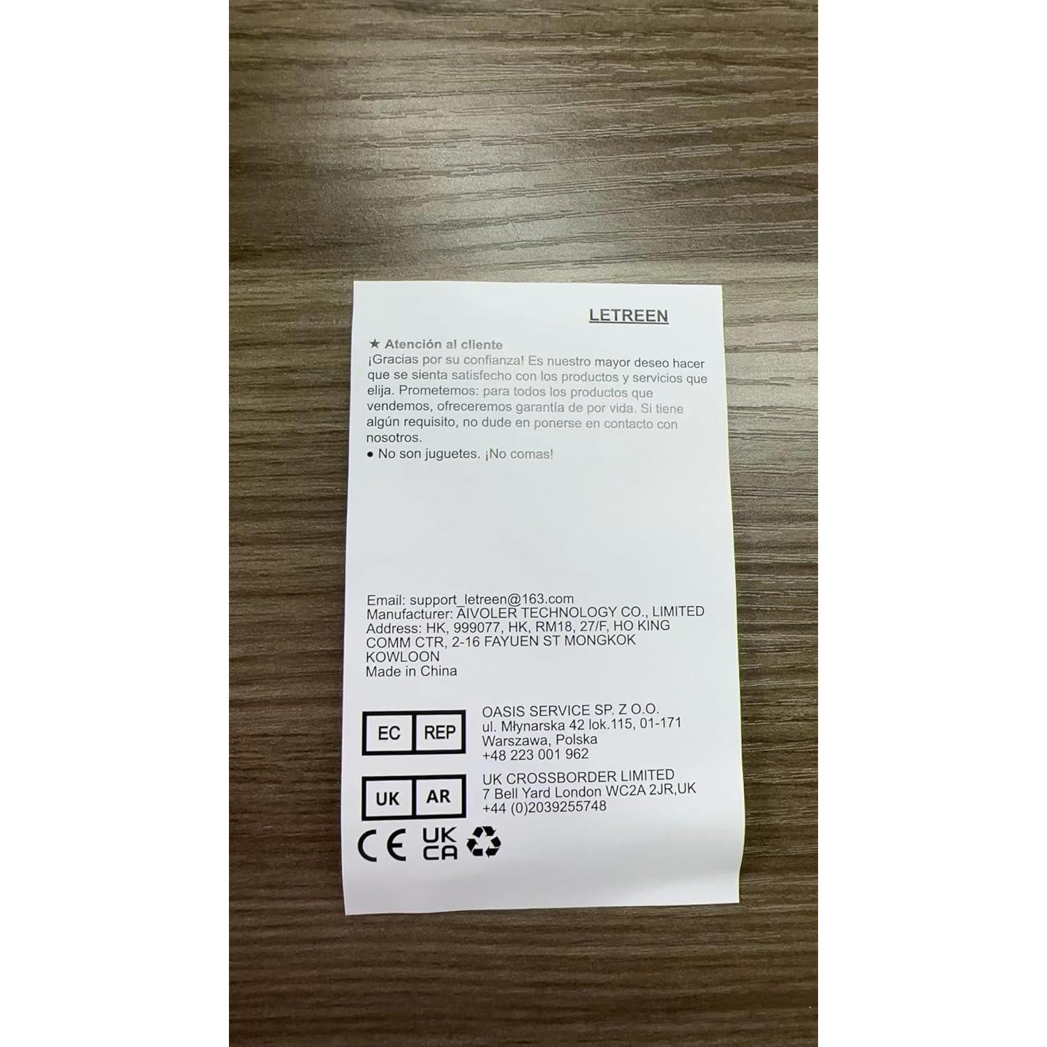 Soporte Anti-Rasguños para AirTag LETREEN - 2 Paquete Negro