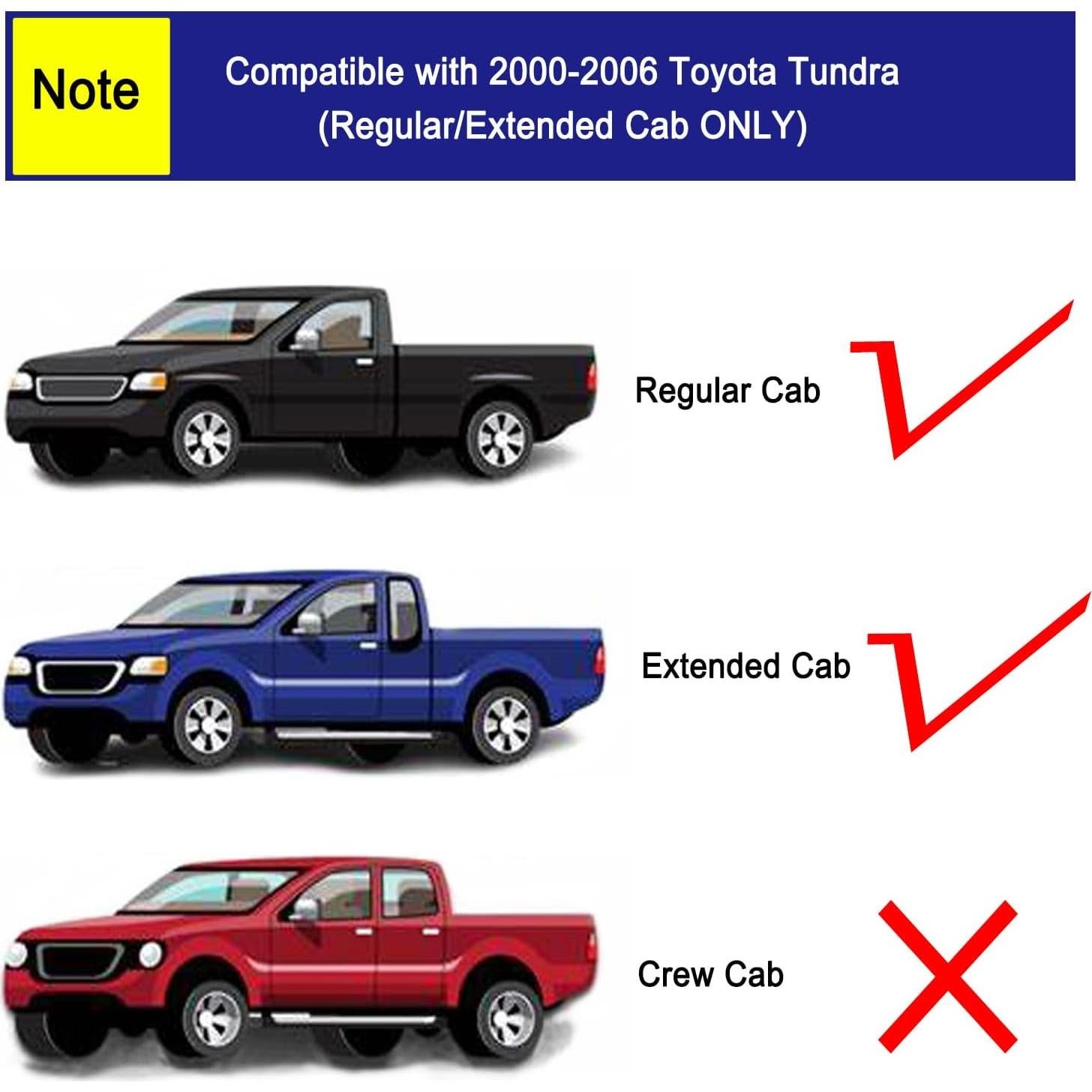 Juego de 4 Manijas de Puerta Interior Lcyolada para Toyota Tundra 2000-2006
