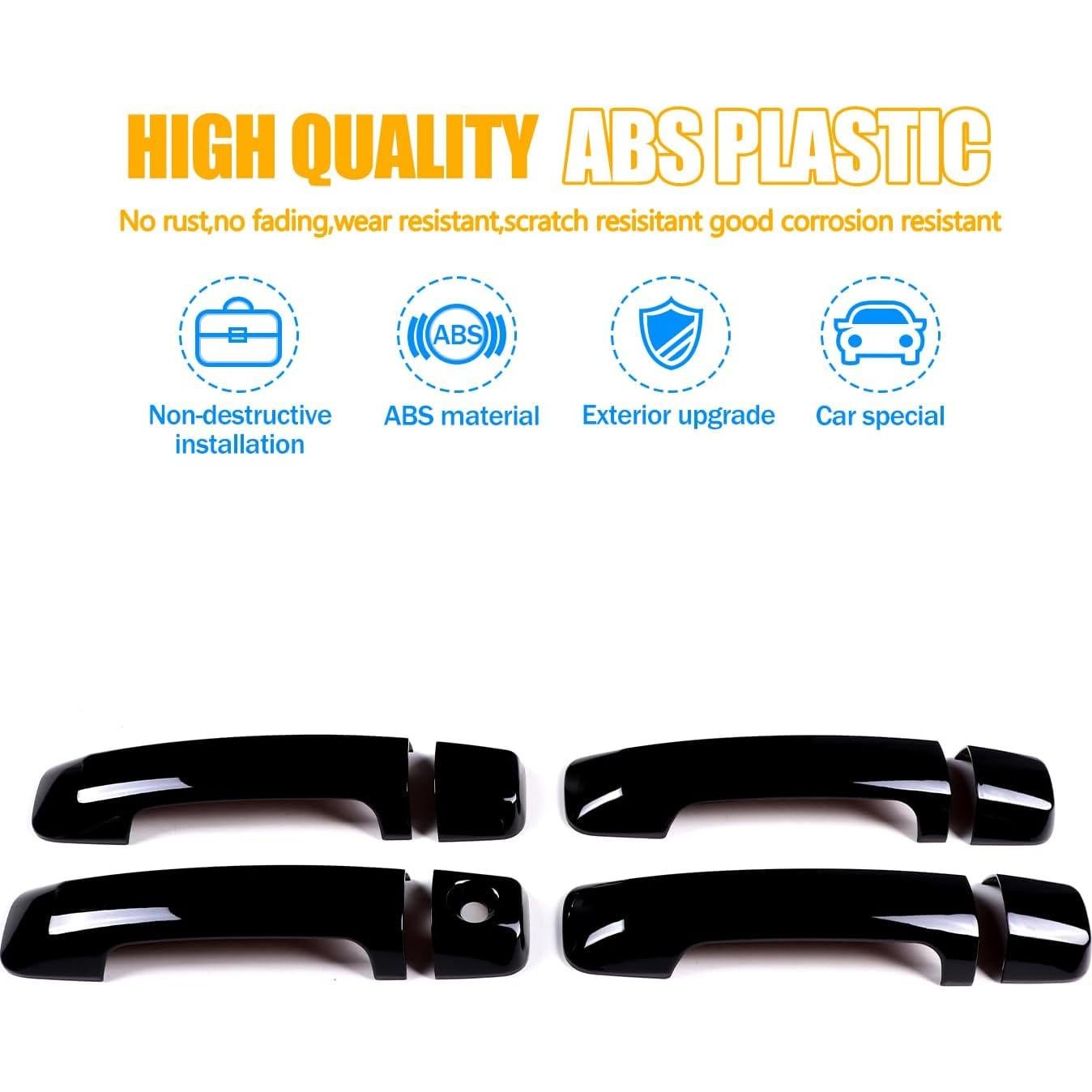 Cubierta de Manija de Puerta Exterior LLKUANG para Toyota Tundra/Sequoia