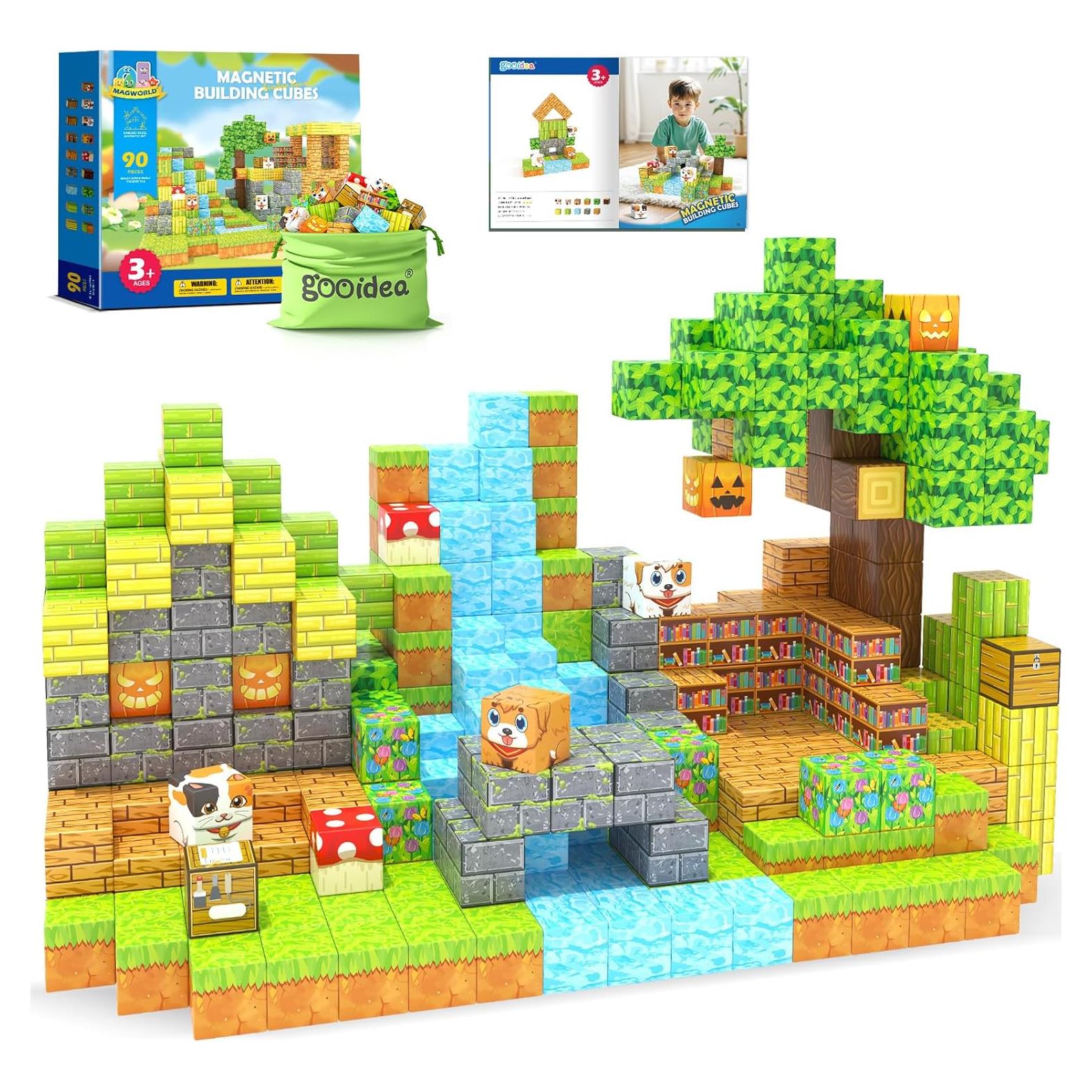 Bloques Magnéticos Goodidea 90 Piezas Juguetes Creativos