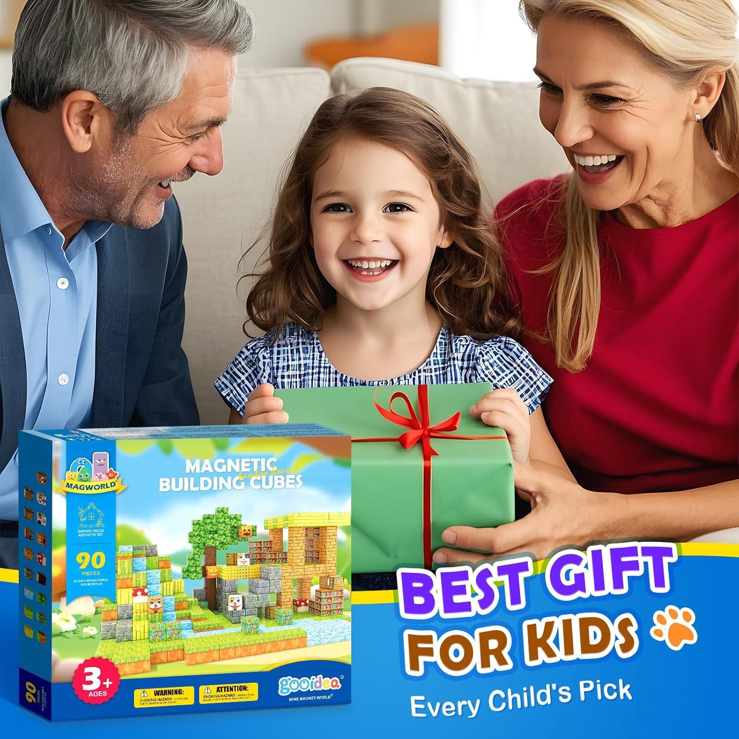 Bloques Magnéticos Goodidea 90 Piezas Juguetes Creativos