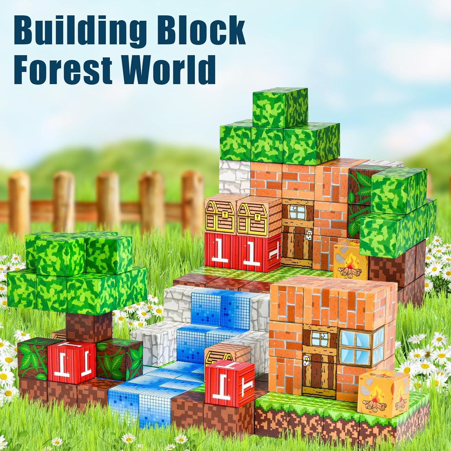 100 Bloques Magnéticos YZ - Juguete de Construcción STEM 3+