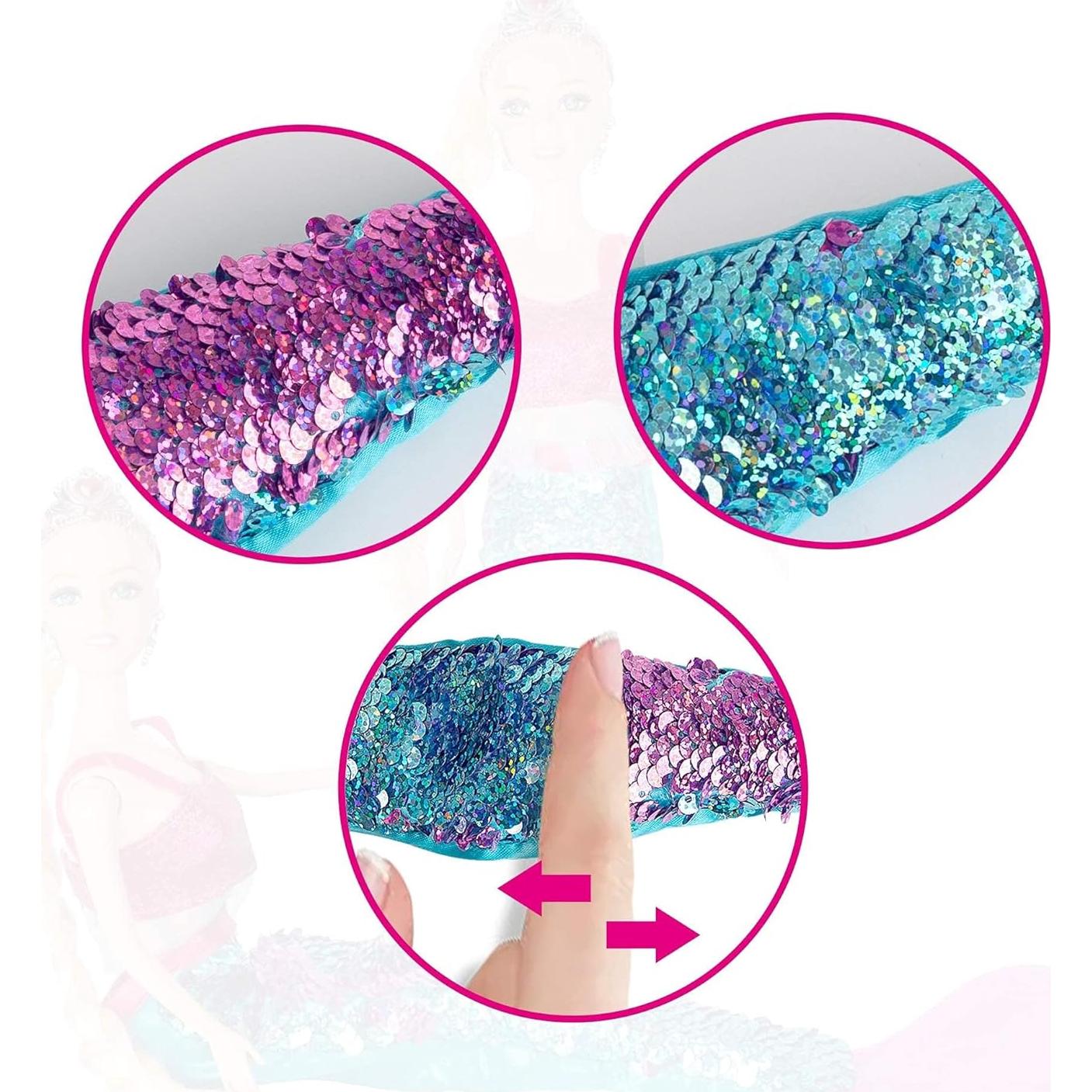 Conjunto de Muñeca Princesa Sirena Río Amarillo 30 cm