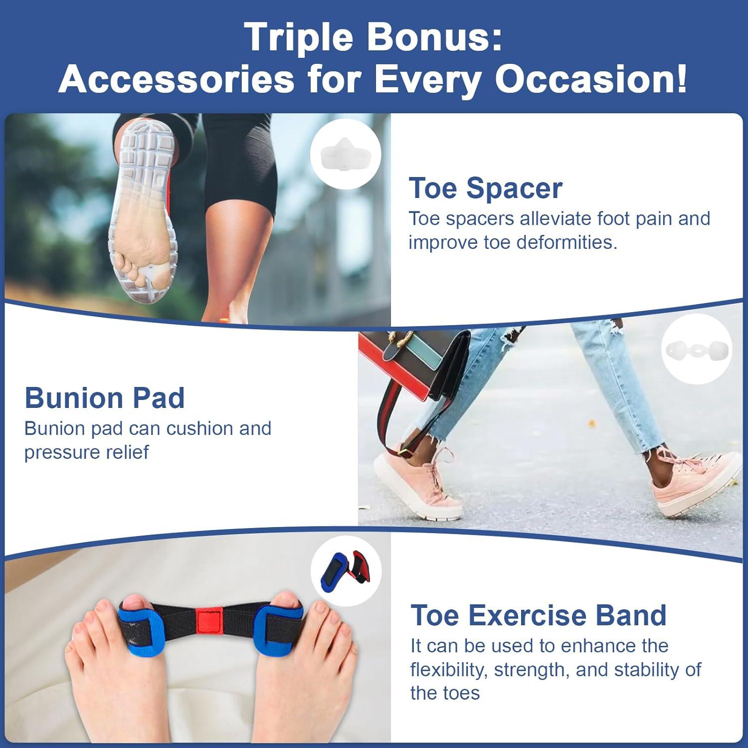 Corrector de Juanetes Pomreck con Almohadilla de Gel - 2 Piezas