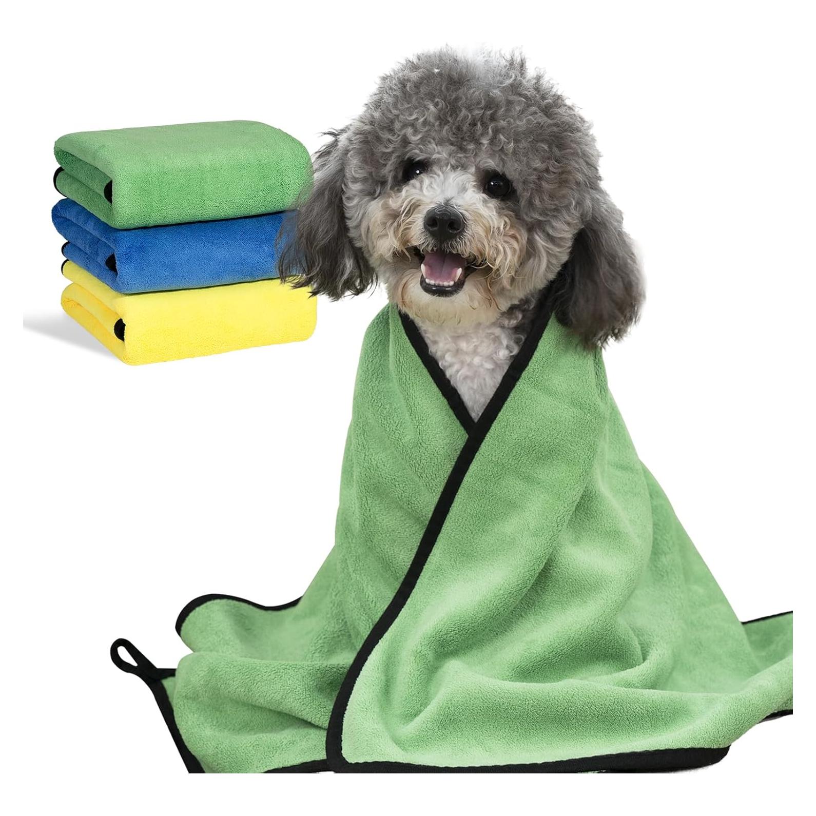 Toallas para Perros MICOOYO 3PCS Microfibra Absorbente S