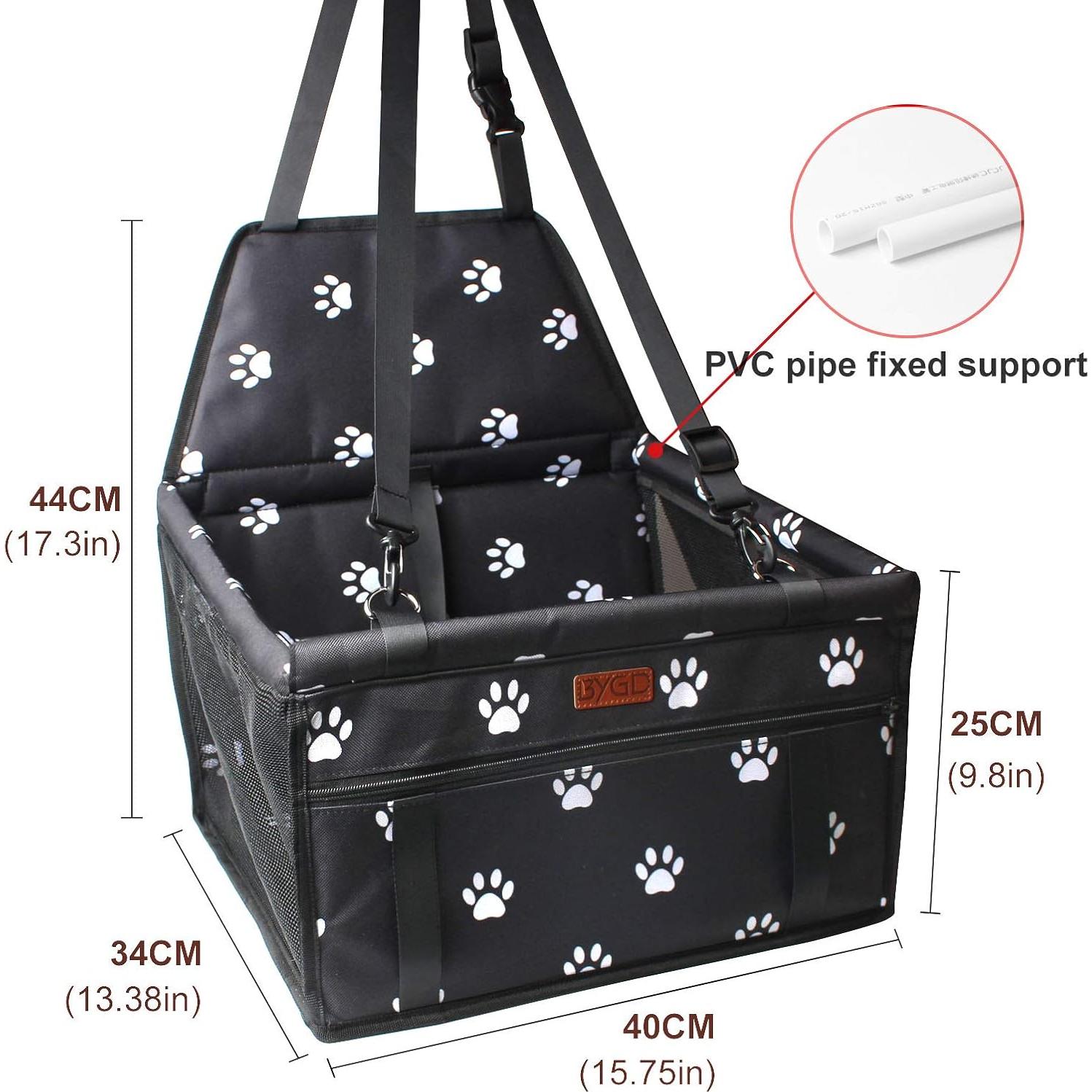 Asiento Elevador para Perros BYGD Negro y Blanco 40x30x25cm