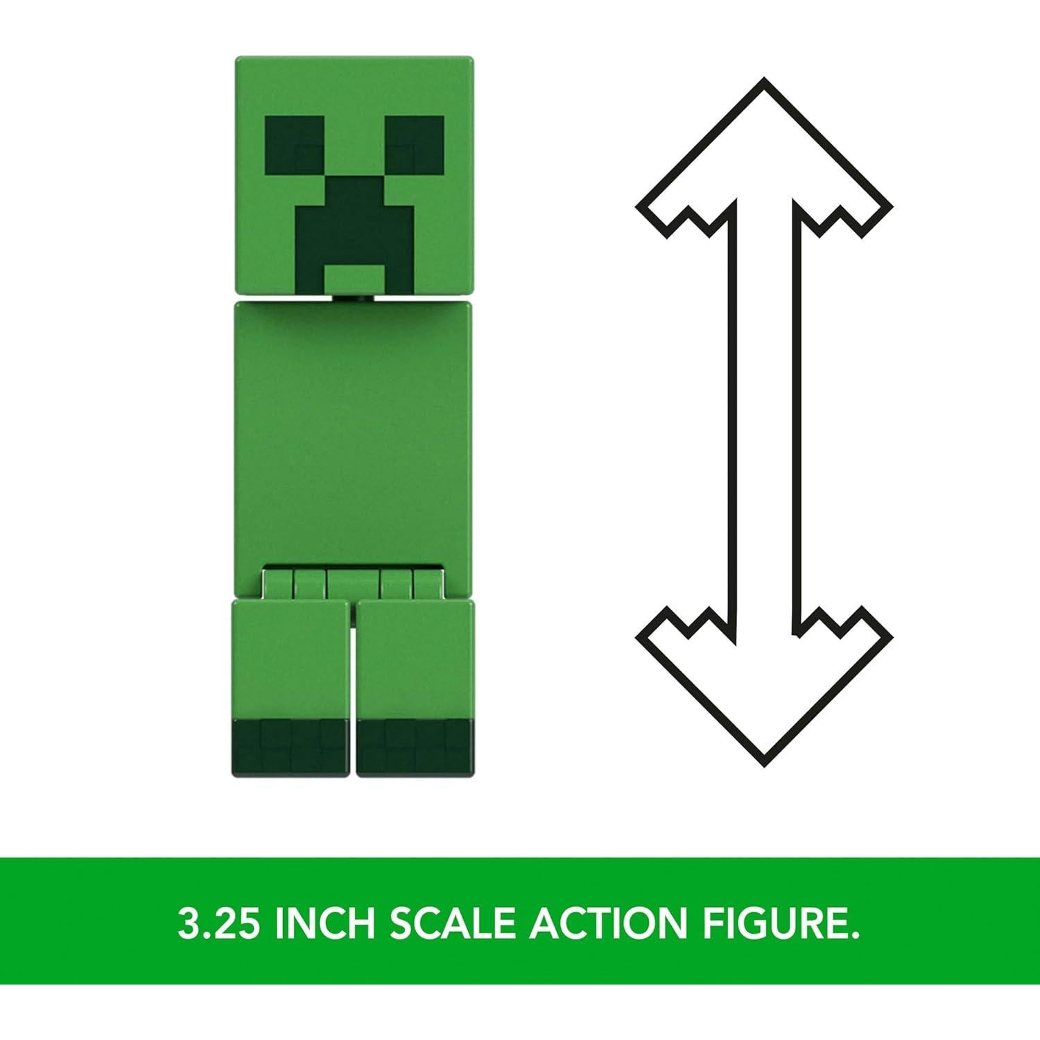 Figura de acción Mattel Minecraft Creeper + TNT 8,26 cm