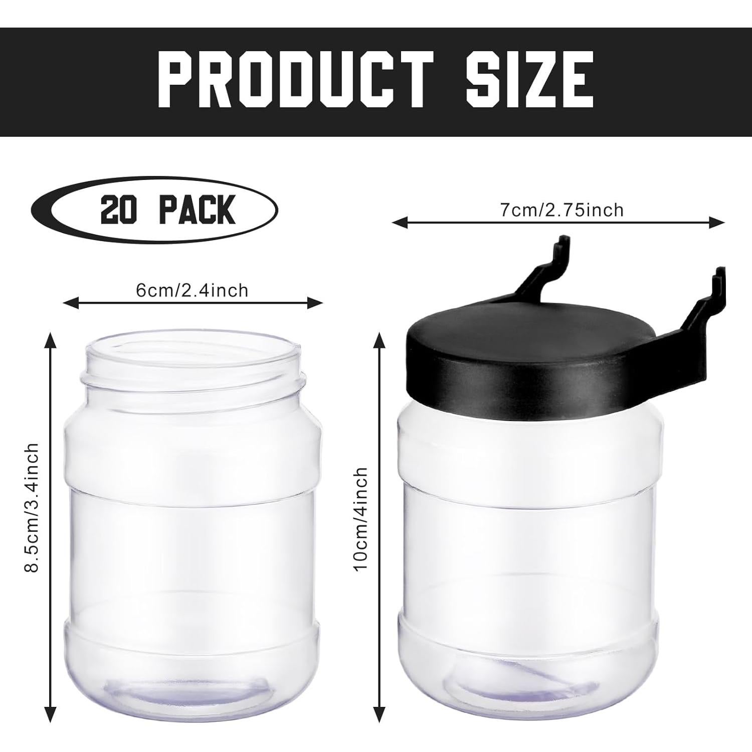 Conjunto de 20 Tarros Organizadores de Tablero de Clavijas Unittype