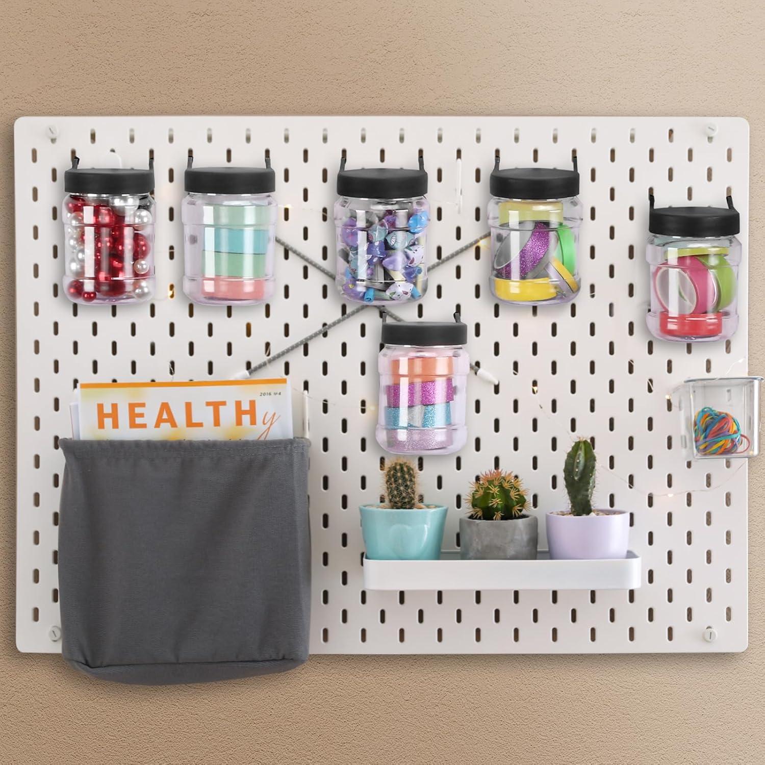 Conjunto de 20 Tarros Organizadores de Tablero de Clavijas Unittype