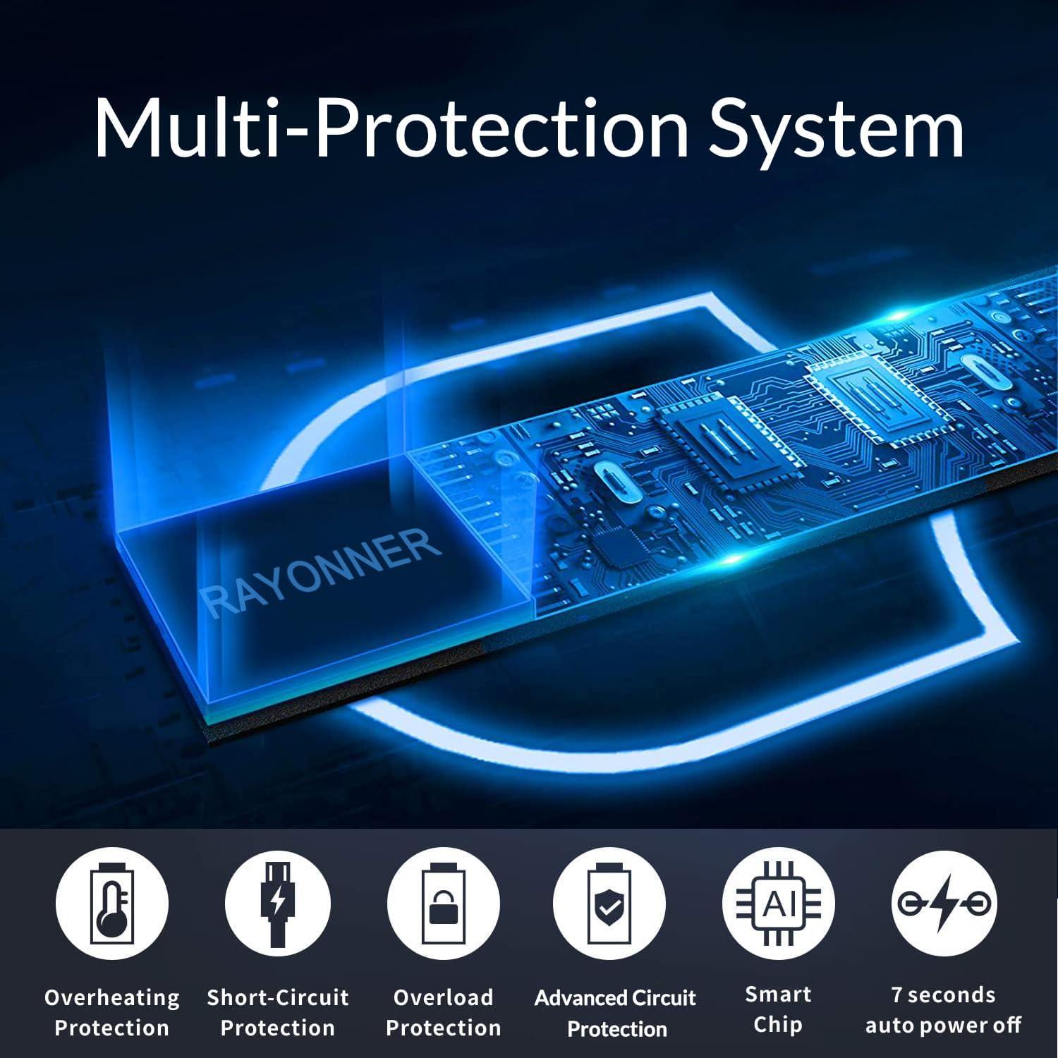 Encendedor Eléctrico RAYONNER Recargable USB a Prueba de Viento