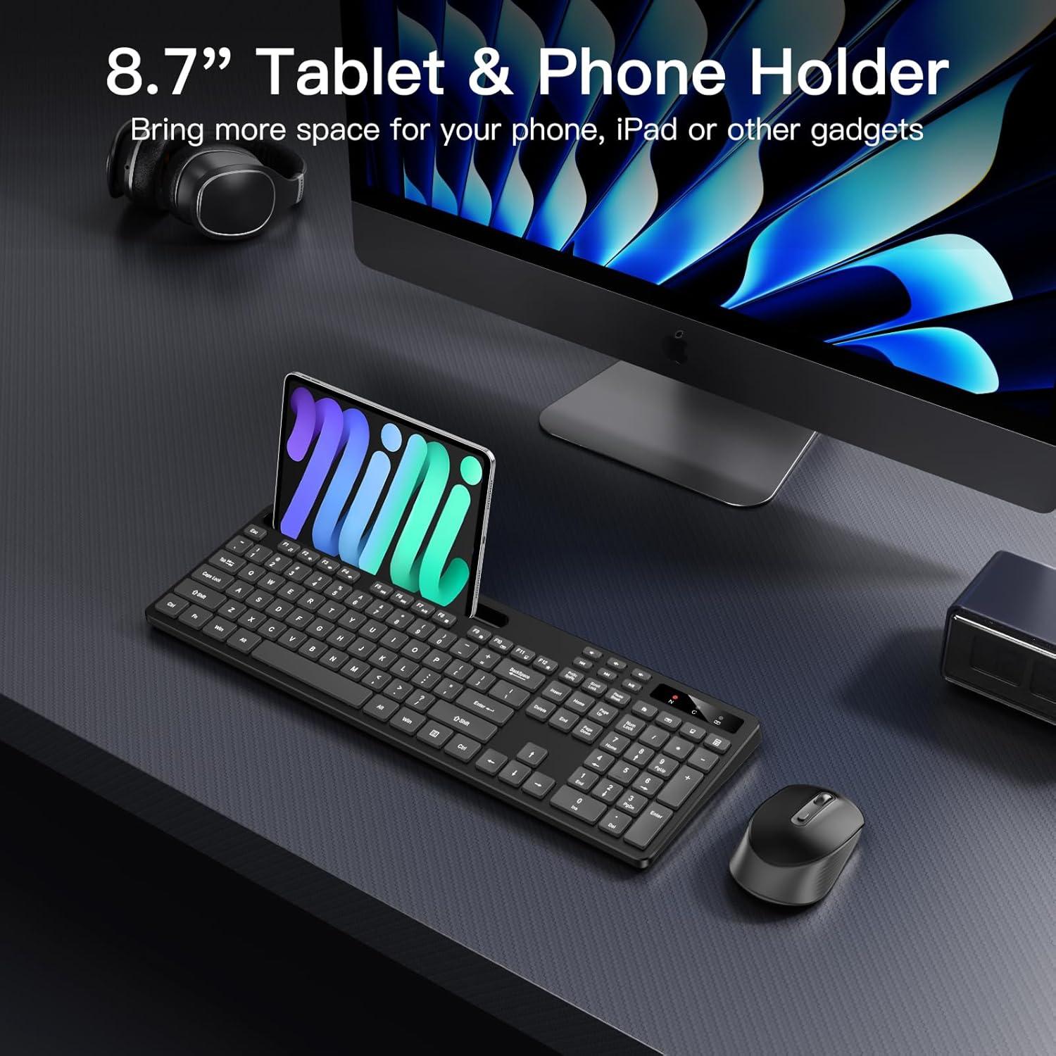 Combo Teclado y Ratón Inalámbricos Soueto WS414 Negro Espacial