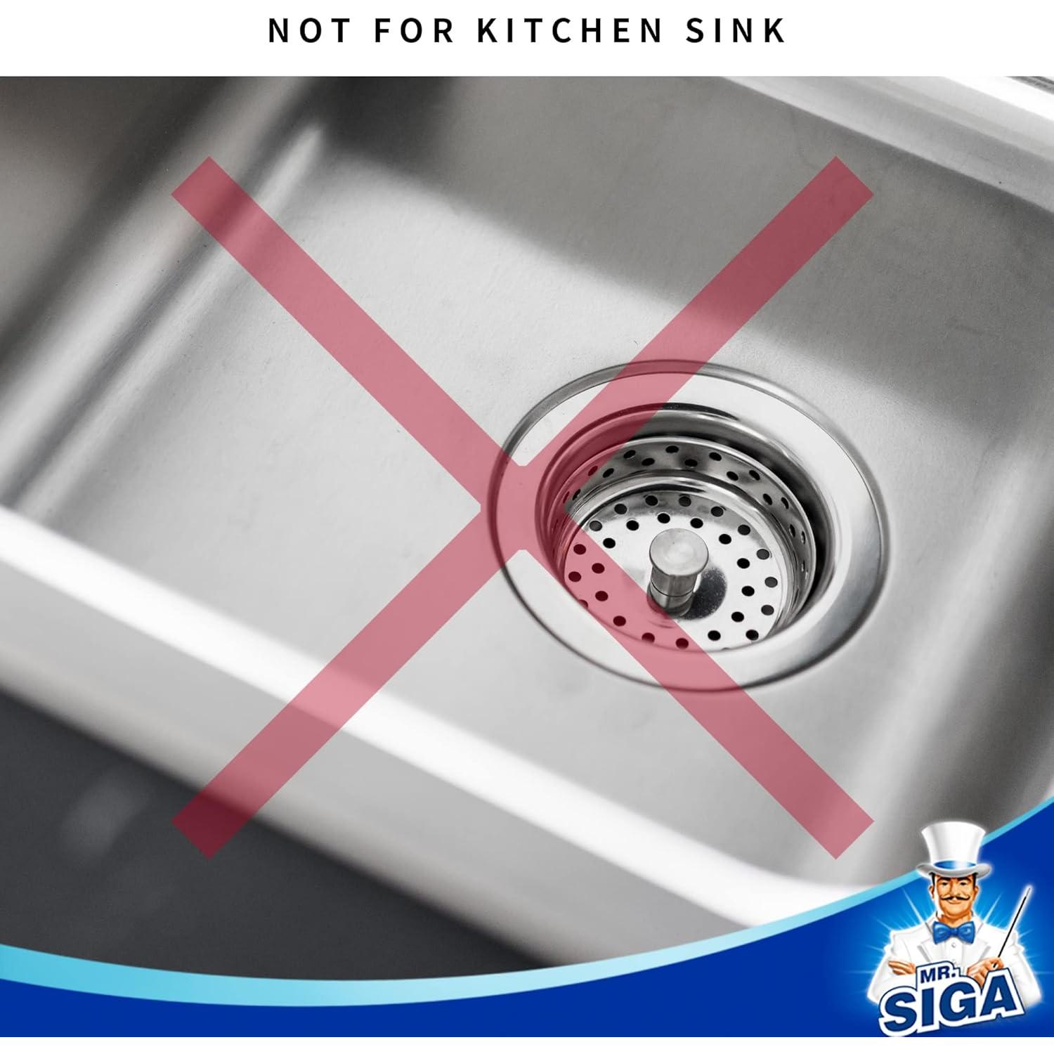 Colador de lavabo MR.SIGA de acero inoxidable, paquete de 3