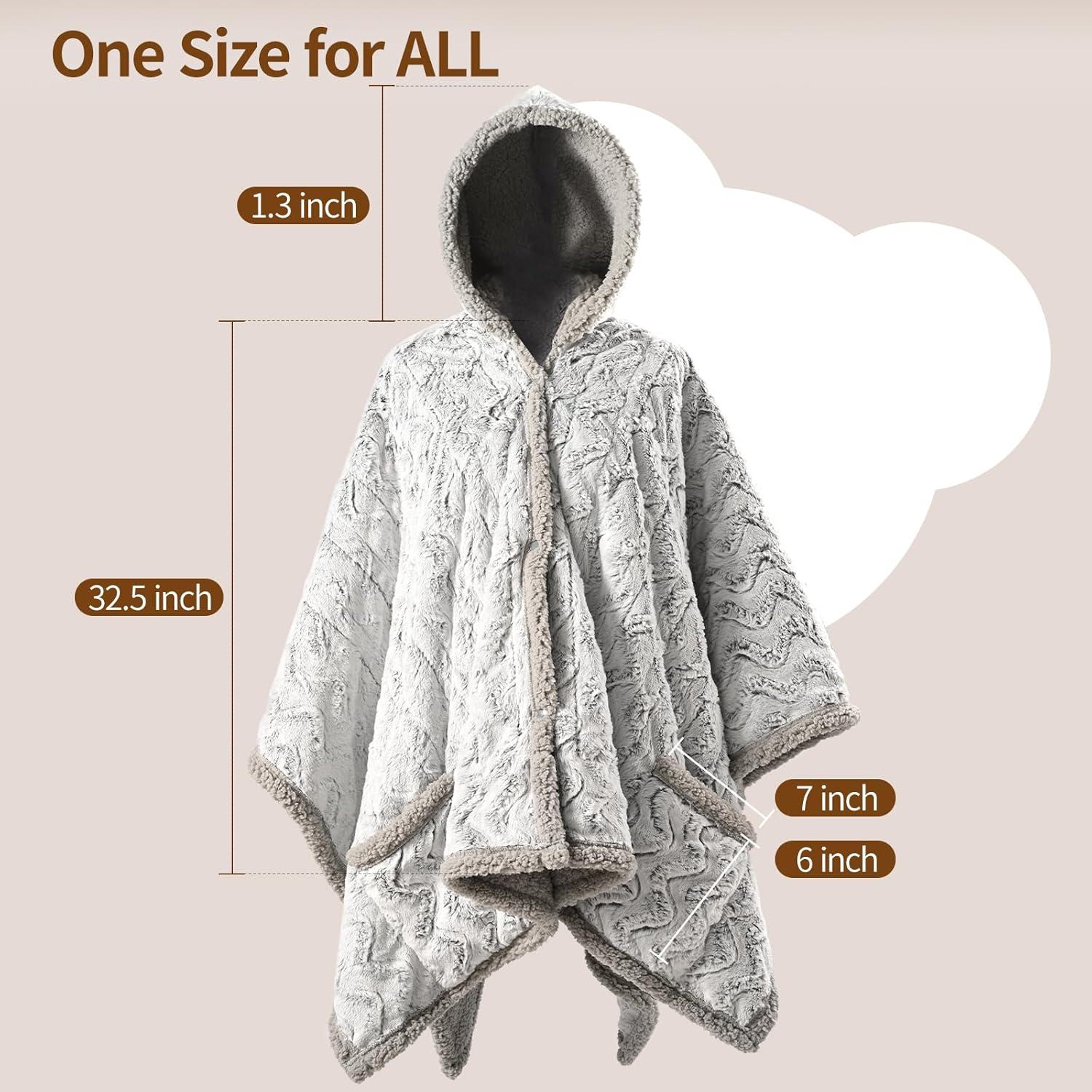 Manta Térmica Eléctrica Bearhug 152x127 cm, 6 Niveles de Calor