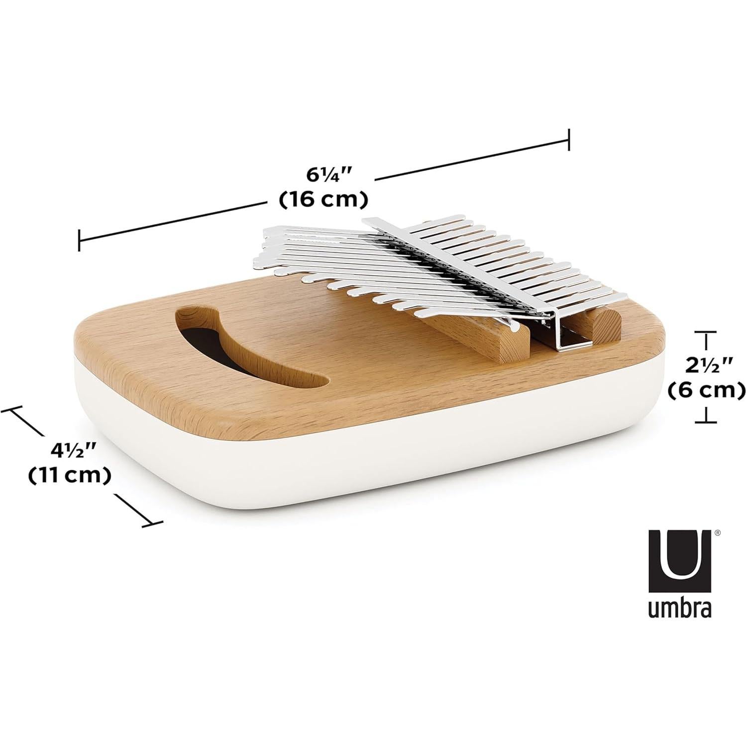 Kalimba Strumba de Madera con Teclas de Metal 16x11 cm