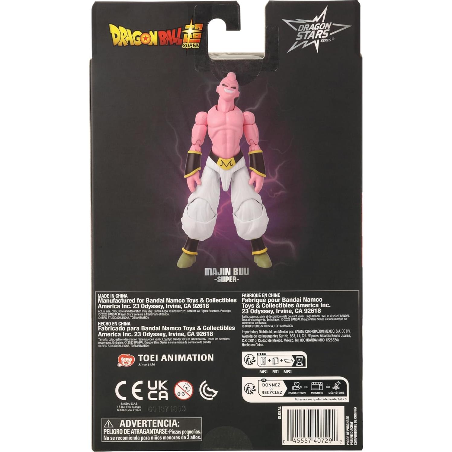 Figura de Acción Dragon Ball Super Majin Buu 18 cm Bandai