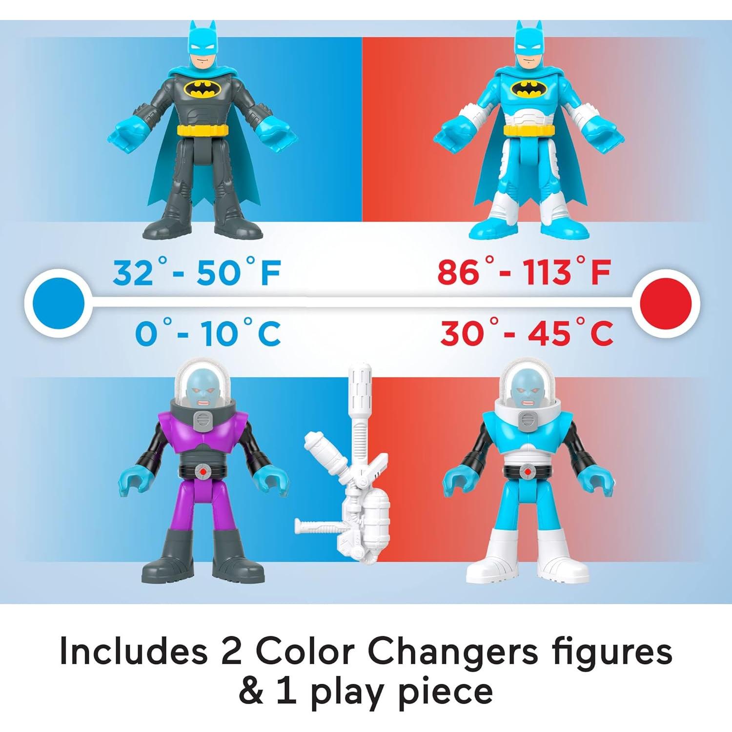 Figuras Imaginext Fisher-Price Batman y Mr. Freeze 3+ Años