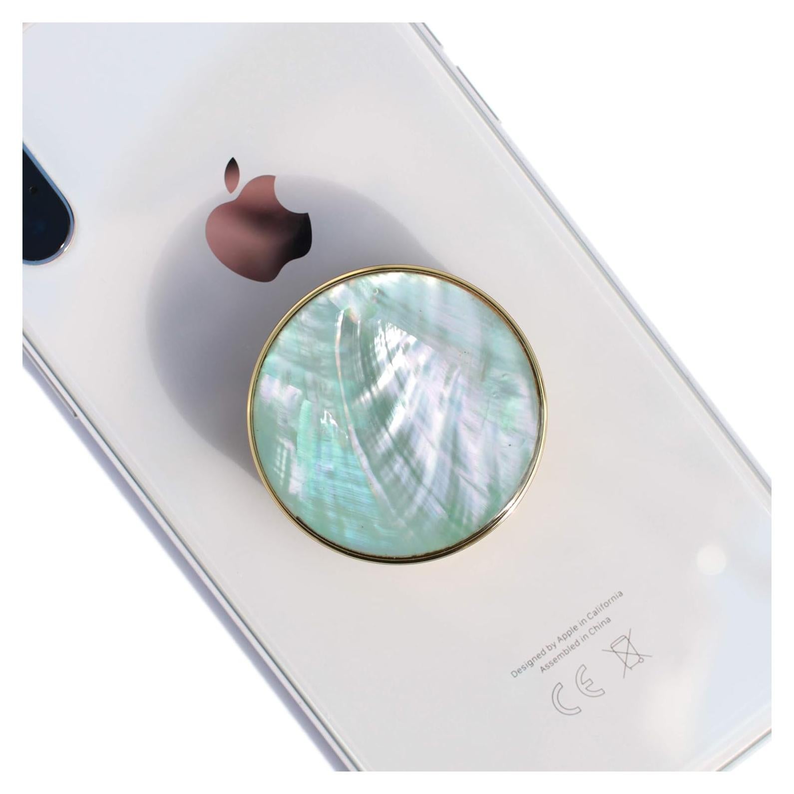 Soporte colapsable para teléfono móvil On The Grip Azul Aqua