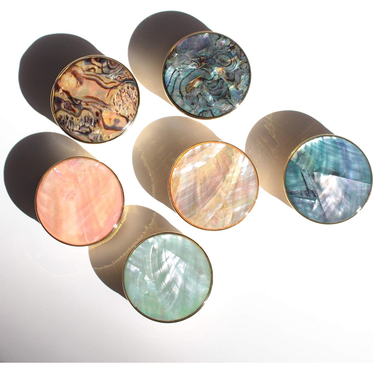 Soporte colapsable para teléfono móvil On The Grip Azul Aqua