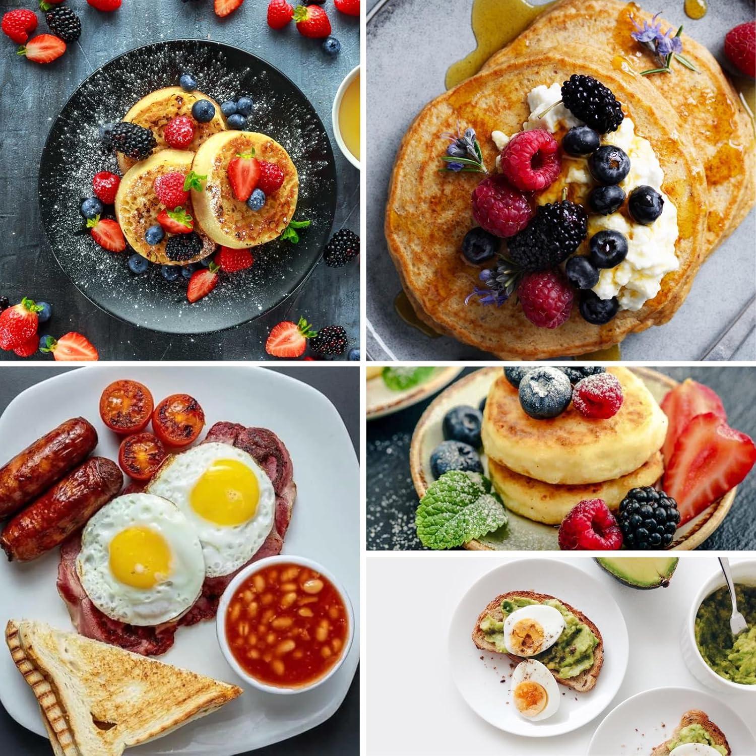 Anillos de Muffin RICHSC-PAN, 16 Piezas Antiadherentes 10.16 cm