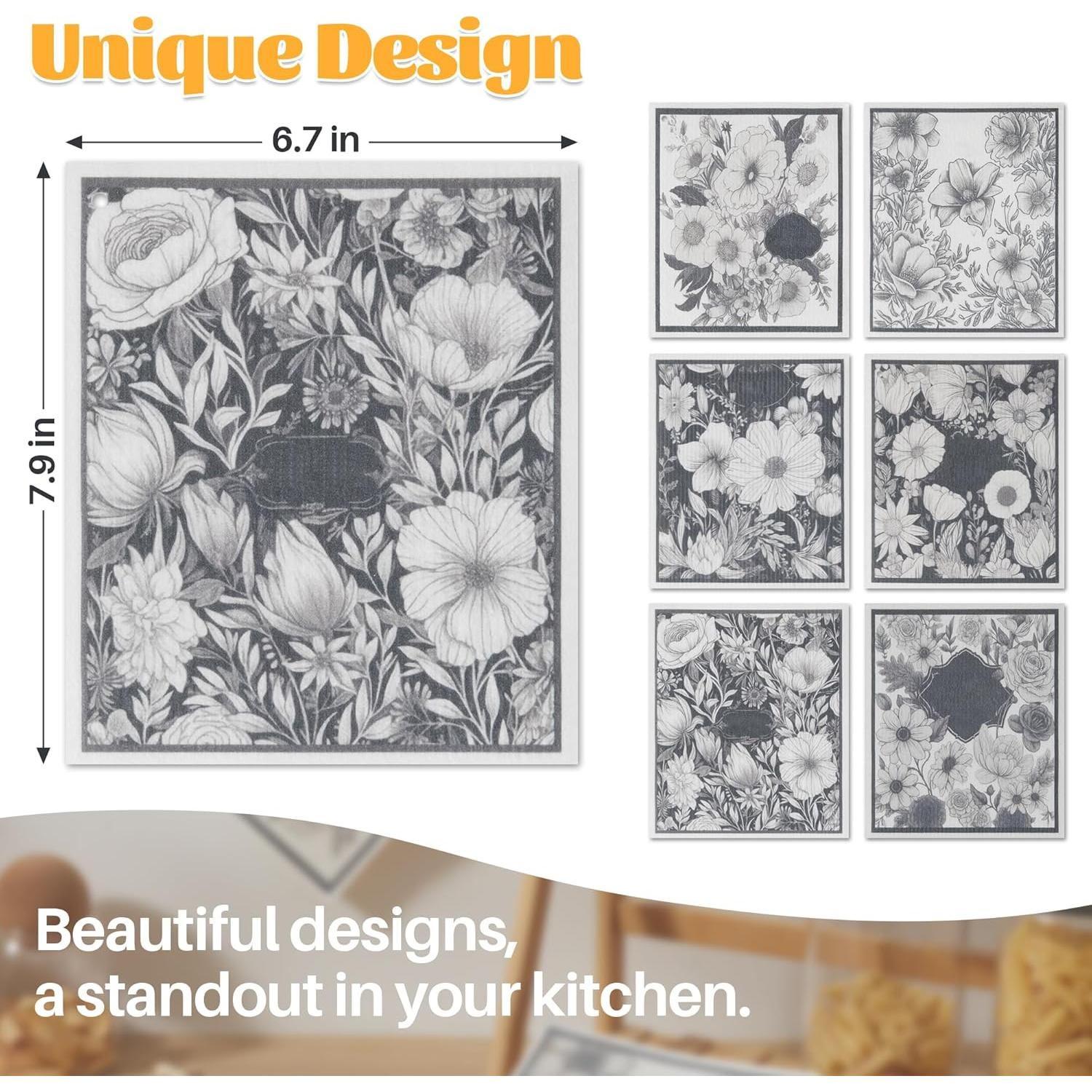 Paños de Limpieza Reutilizables JOYMOOP 12 Piezas 17x20 cm