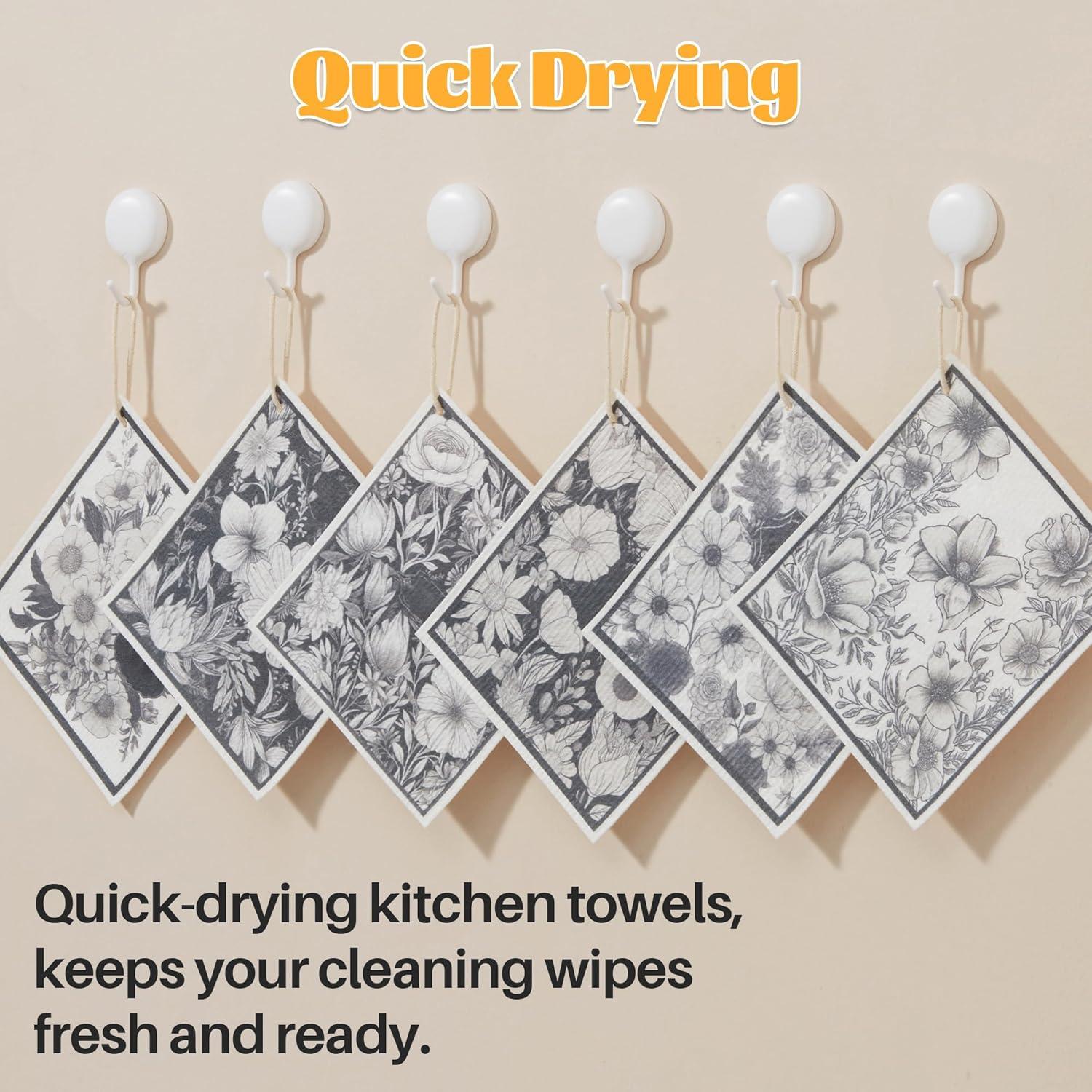 Paños de Limpieza Reutilizables JOYMOOP 12 Piezas 17x20 cm